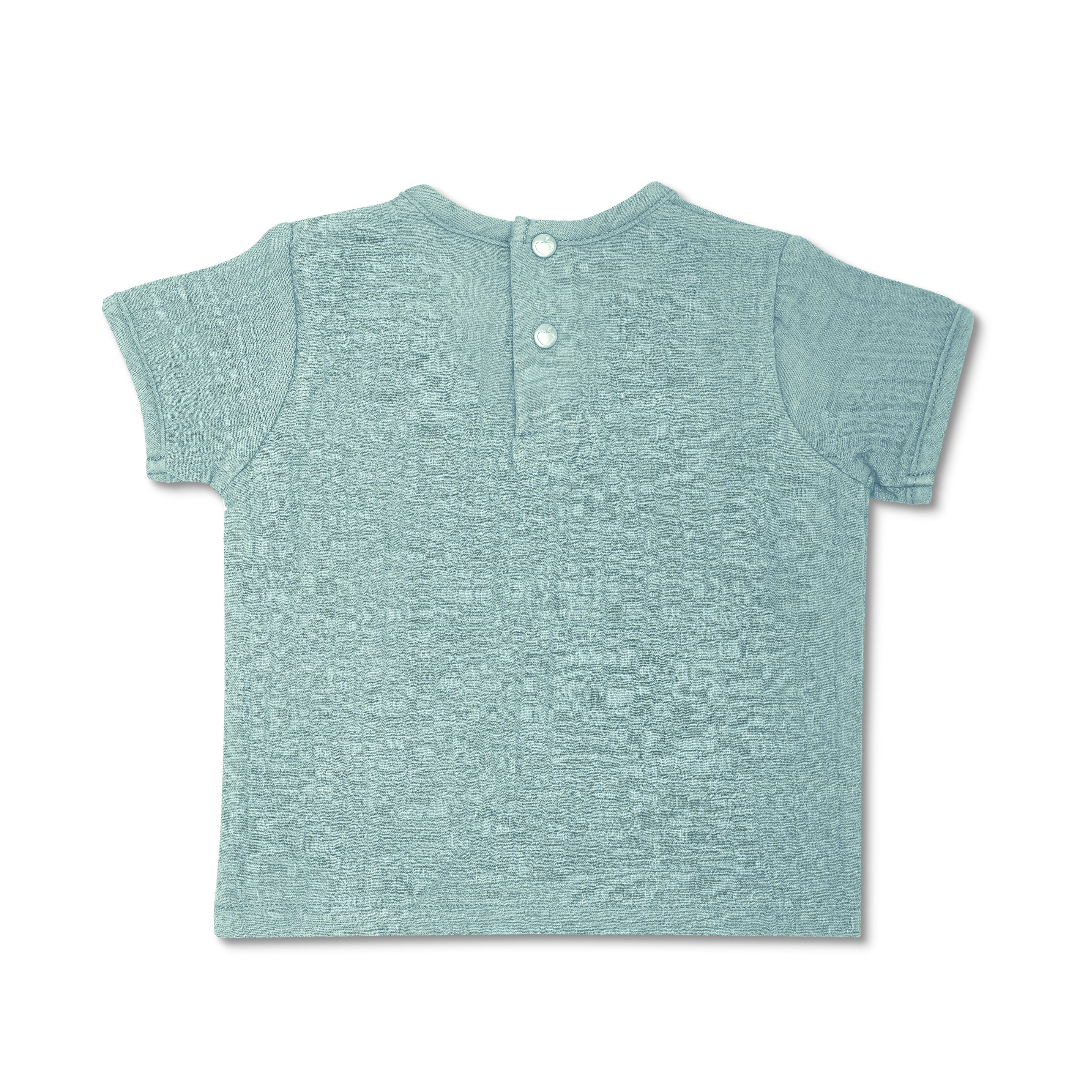 Muslin Short Sleeve Shirt - Teal