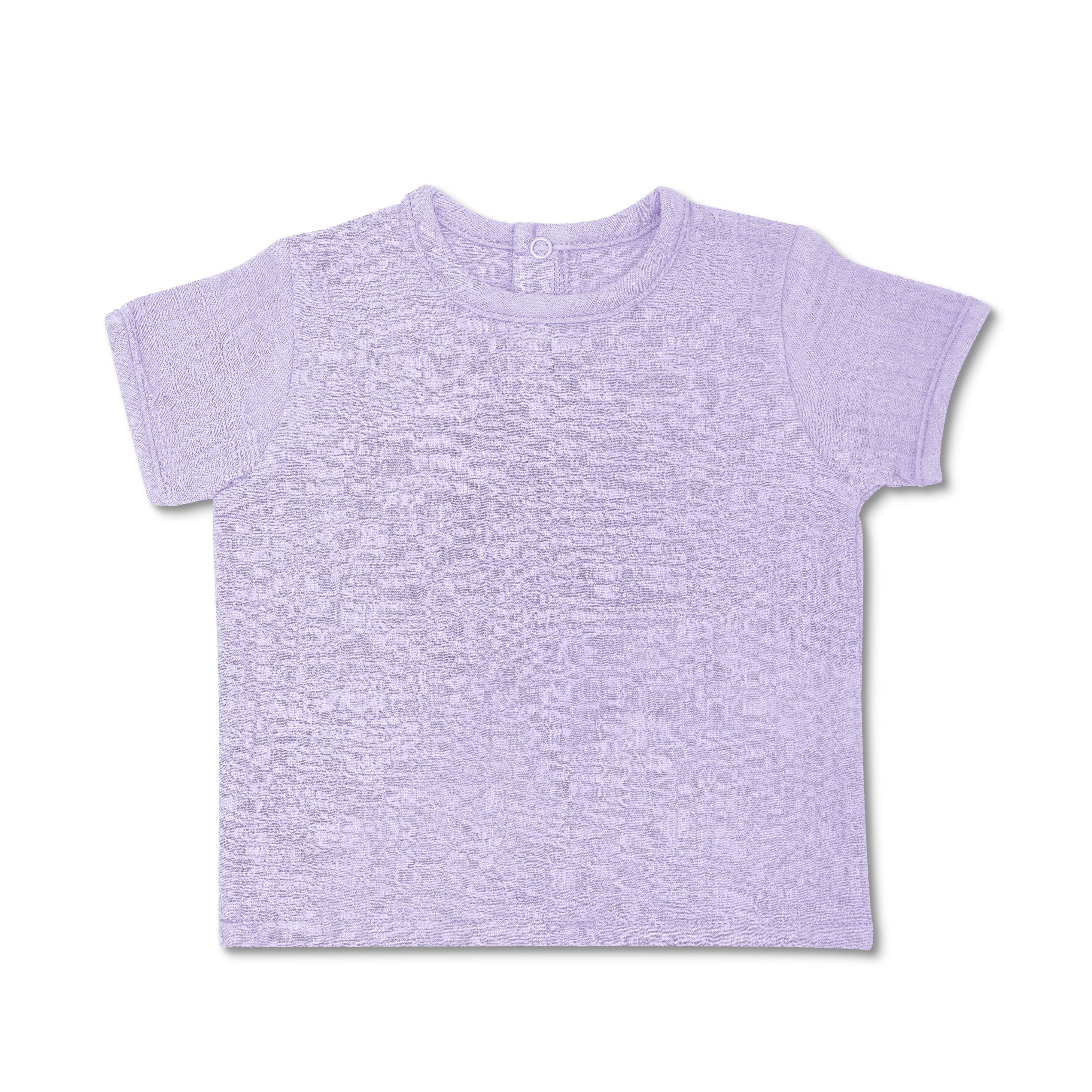 Muslin Short Sleeve Shirt - Lavender