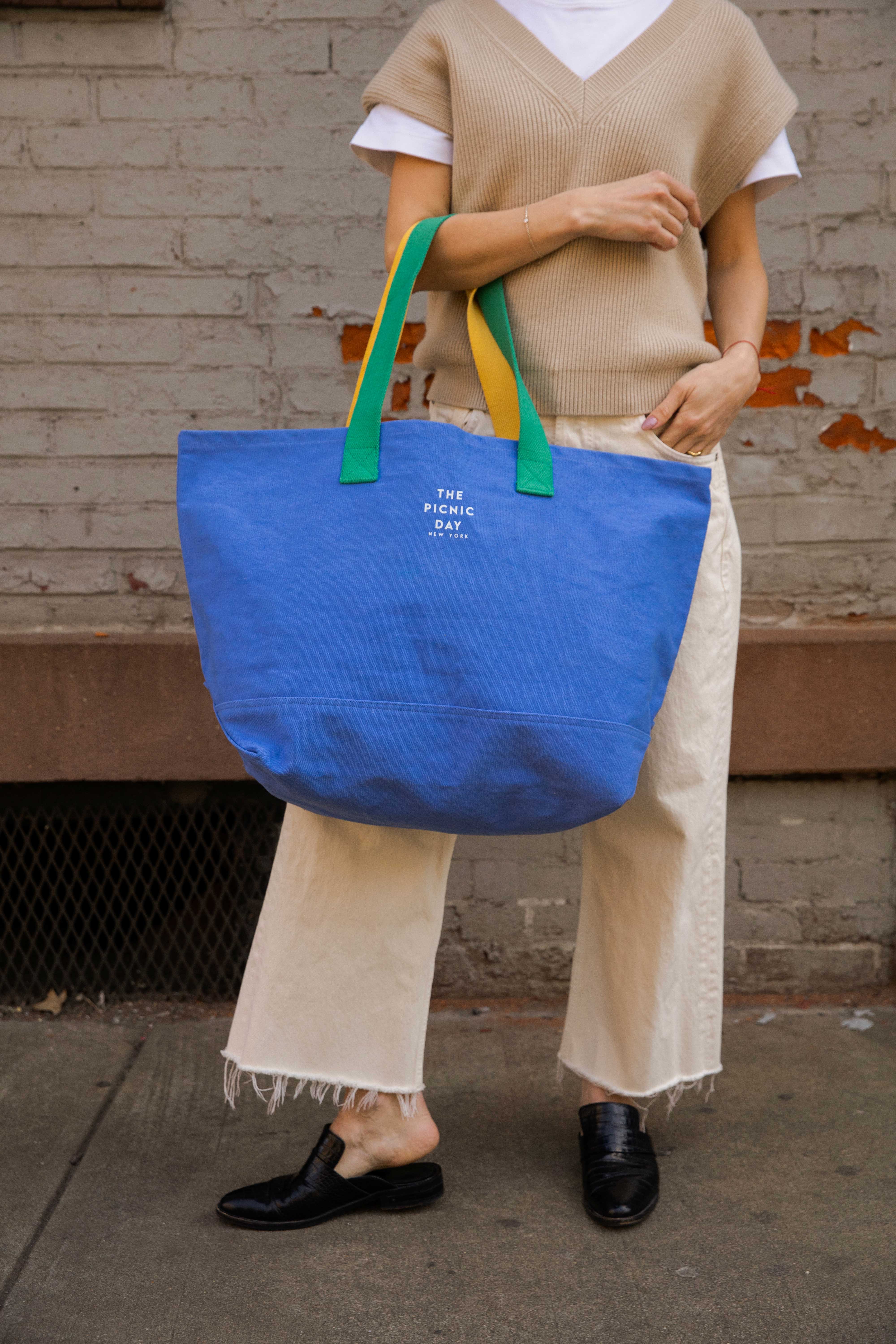 TPD Carry All Large / Blue Handbags The picnic day   