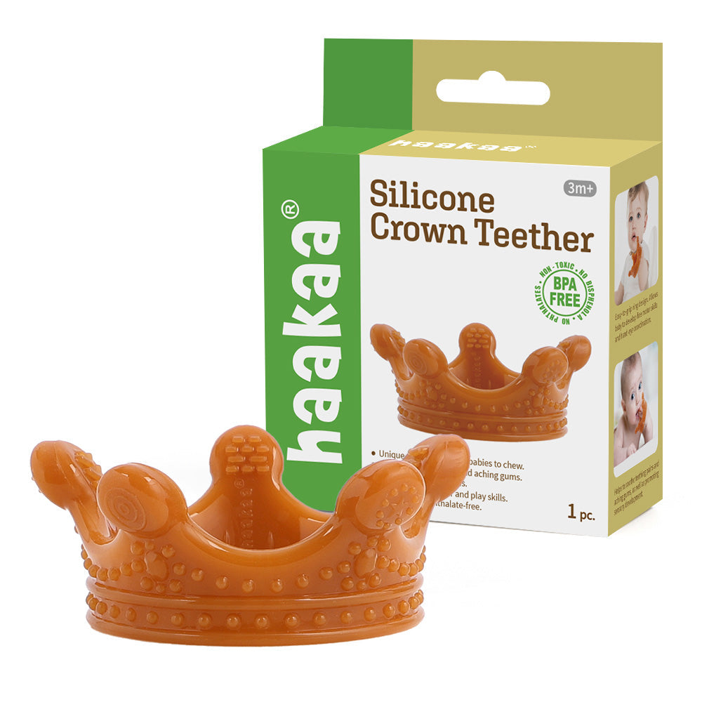 Haakaa Silicone Crown Teether 1 PK - Amber