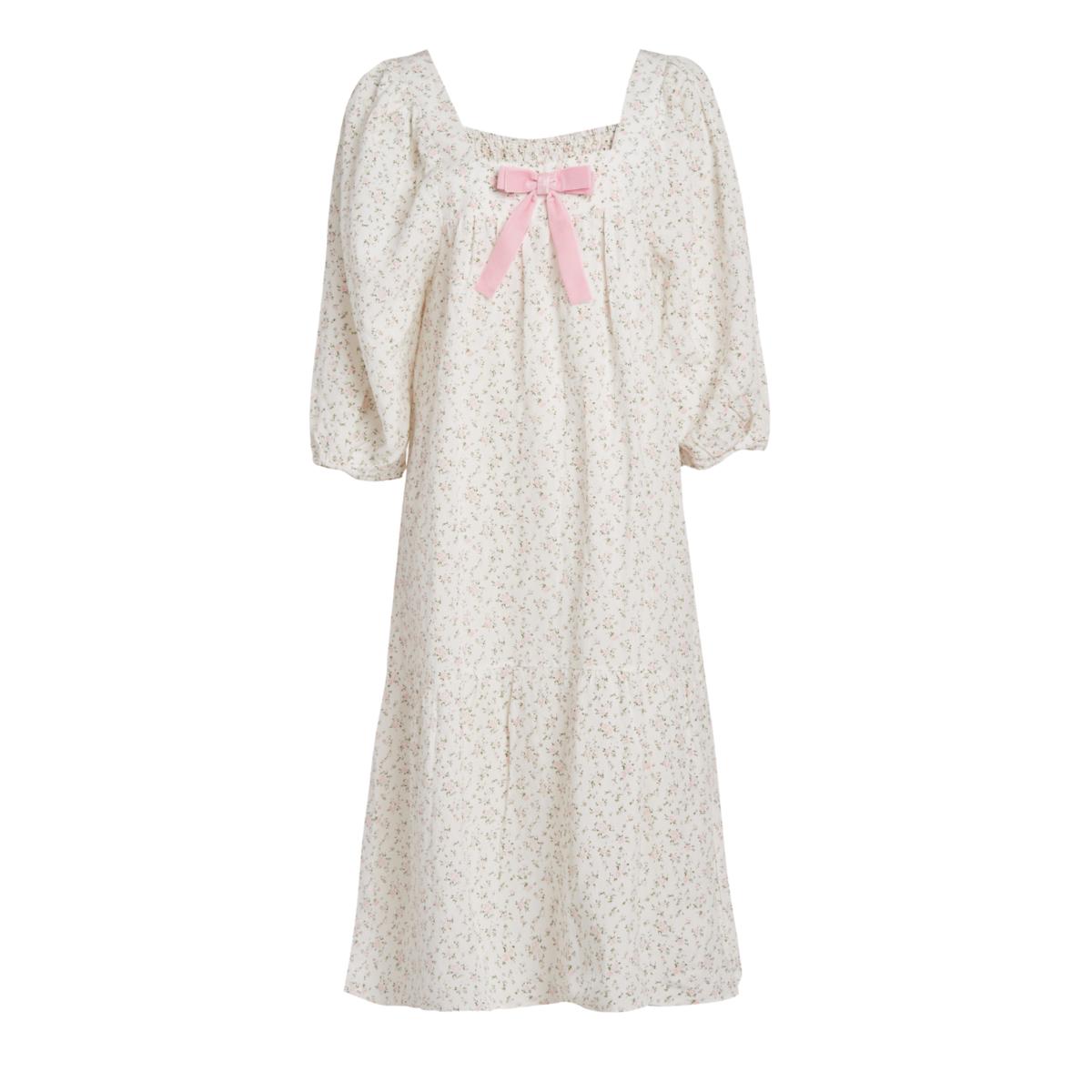 Cecilia Floral Dress - Light Pink