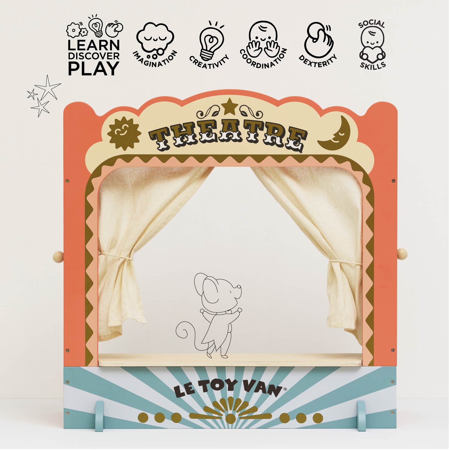 Tabletop Puppet Wooden Theatre