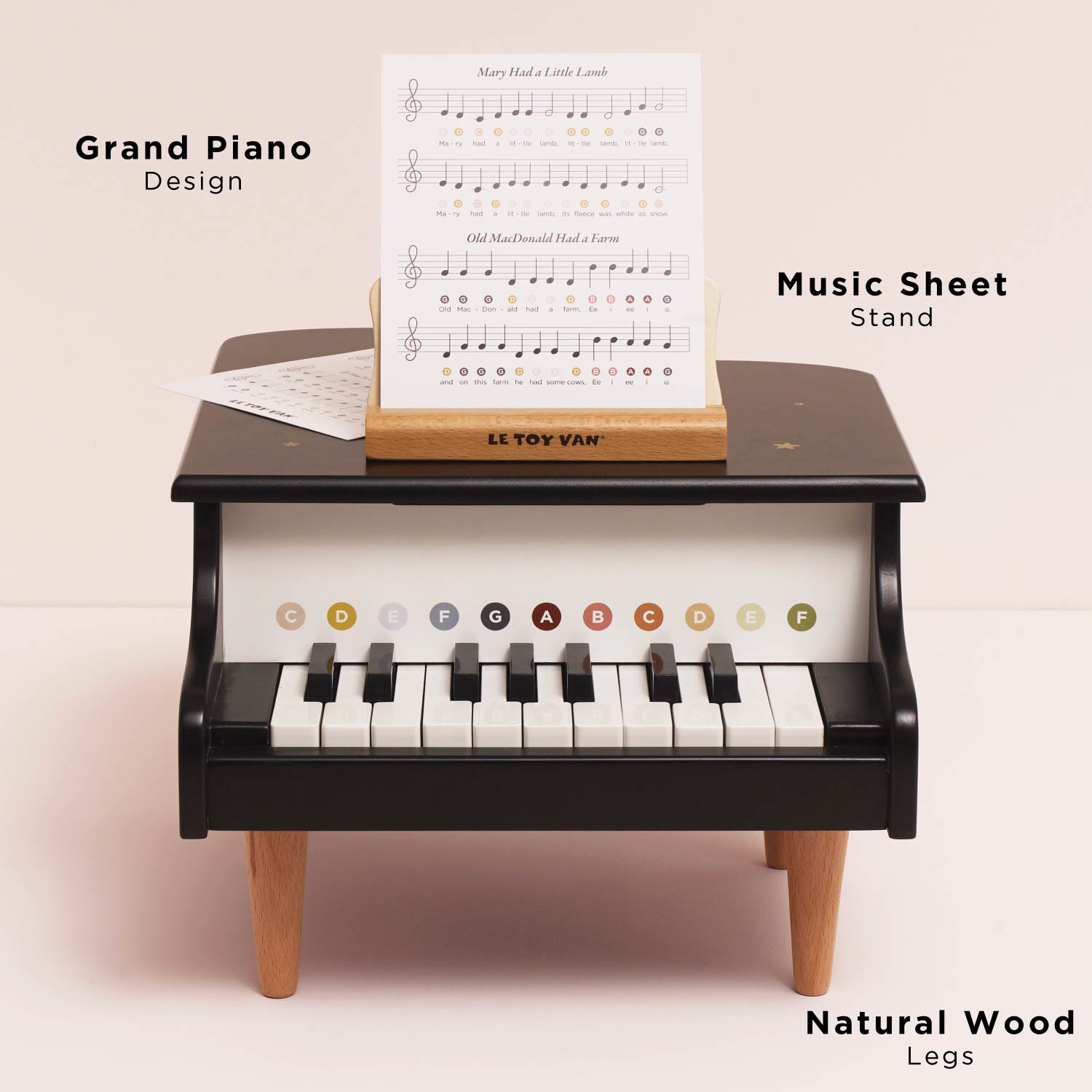 Wooden Grand Piano Toy