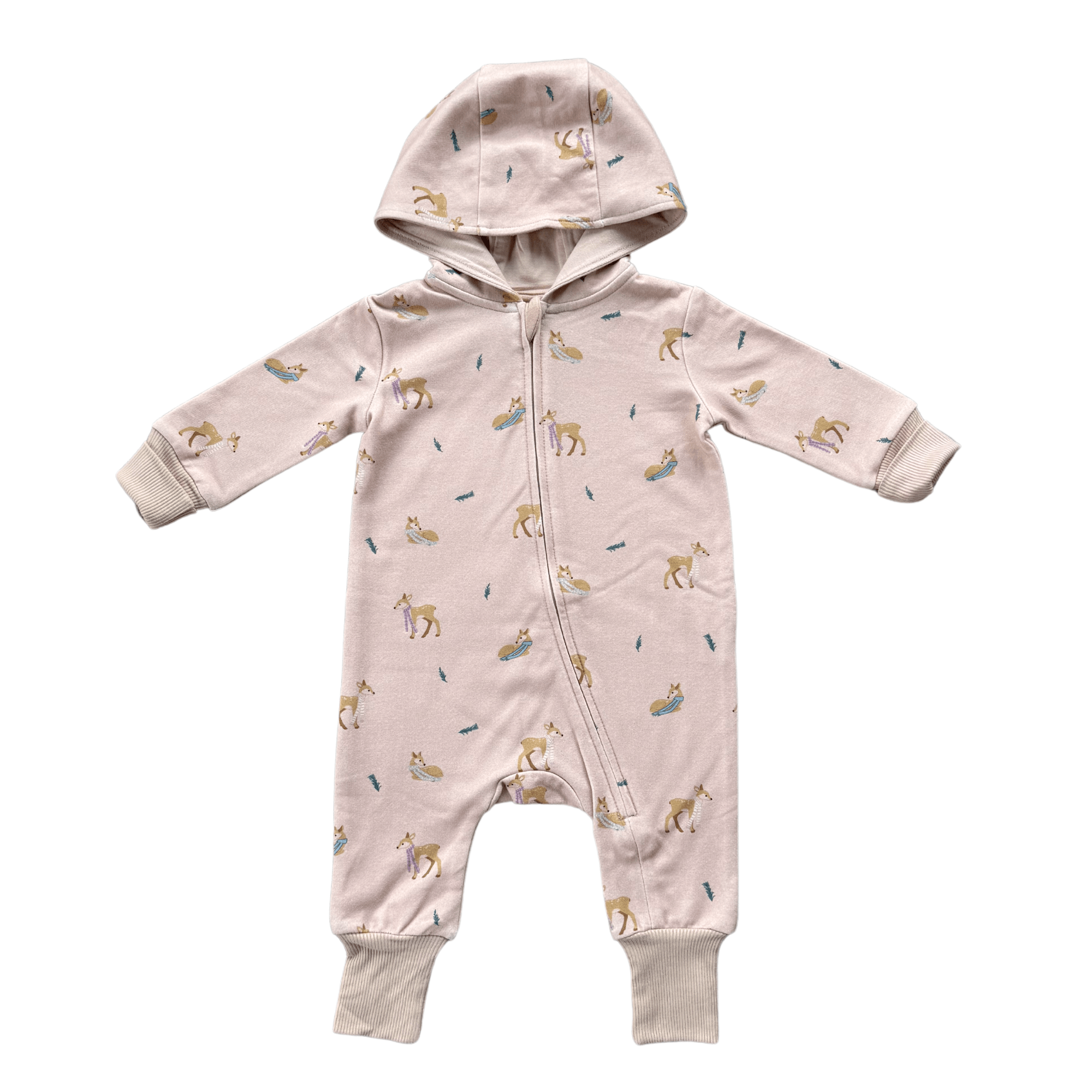 Baby Girl Terry Zip Romper