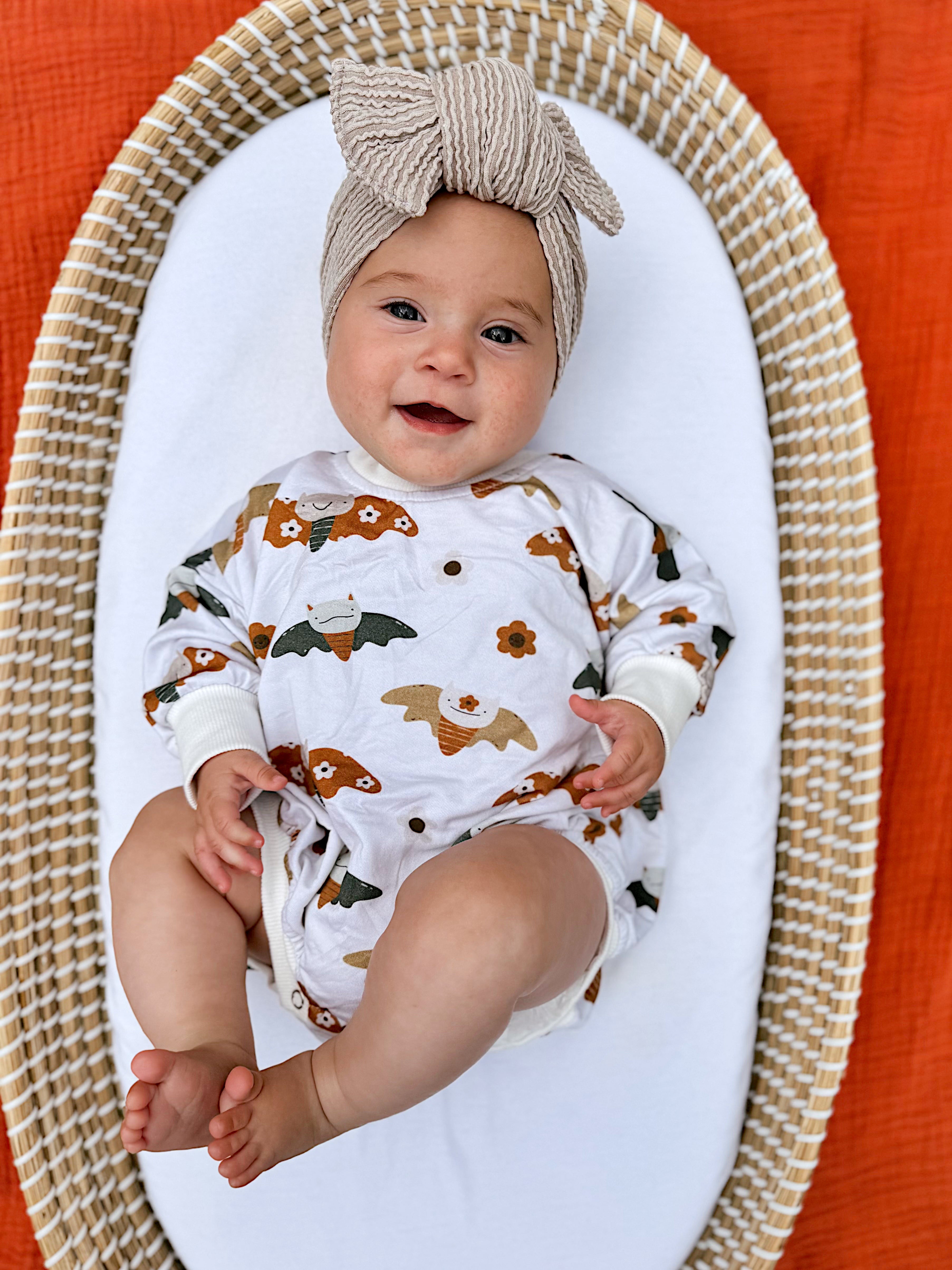 Boho Bats Bamboo Bubble Romper