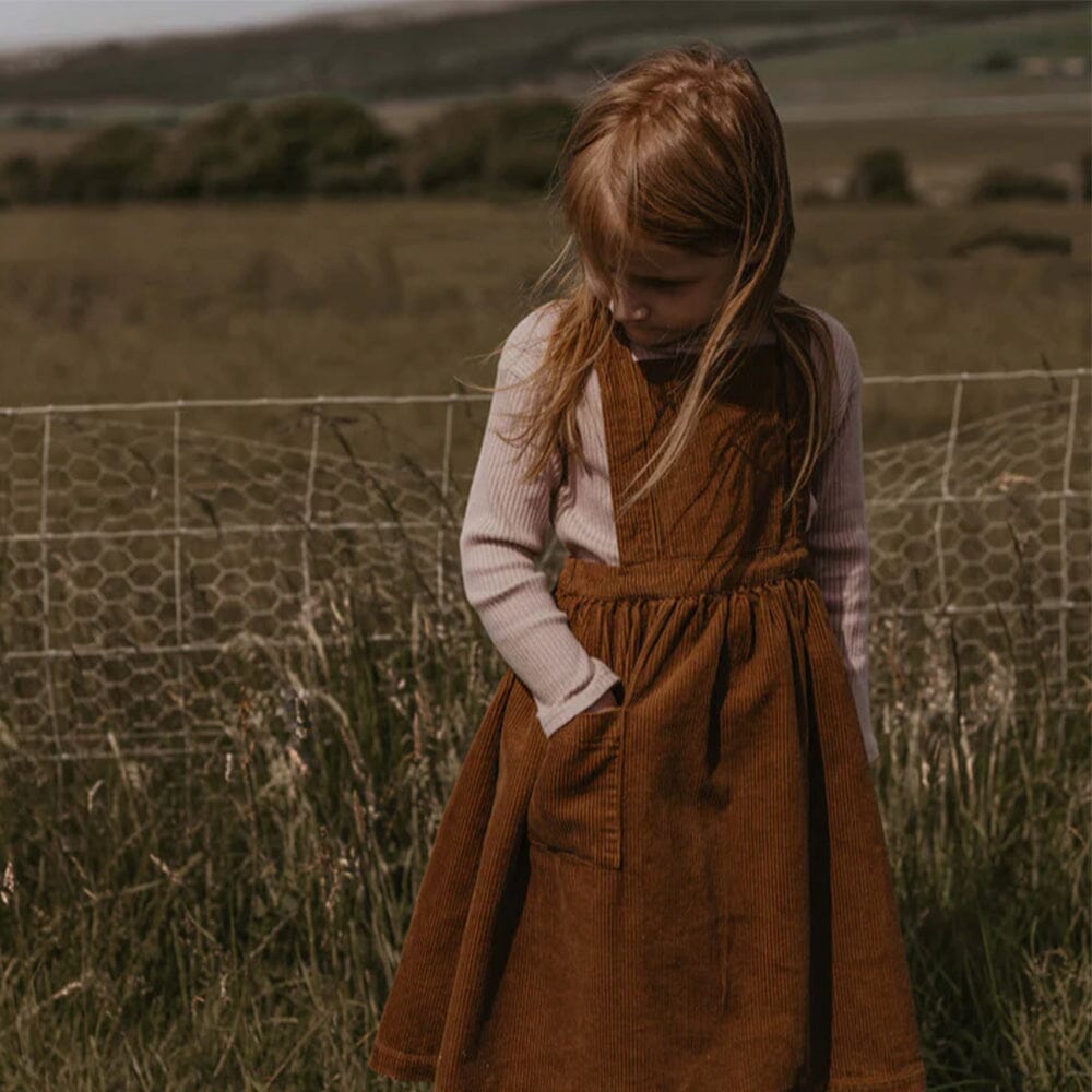 The Corduroy Pinafore - Rust