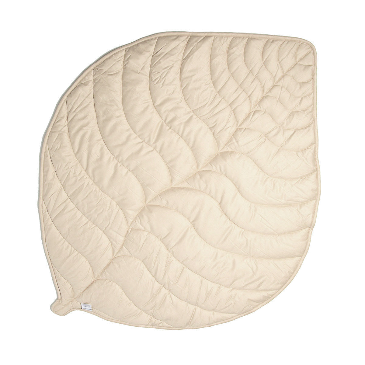 Leaf Shaped Sherpa & Cotton Baby Playmat - Ivory