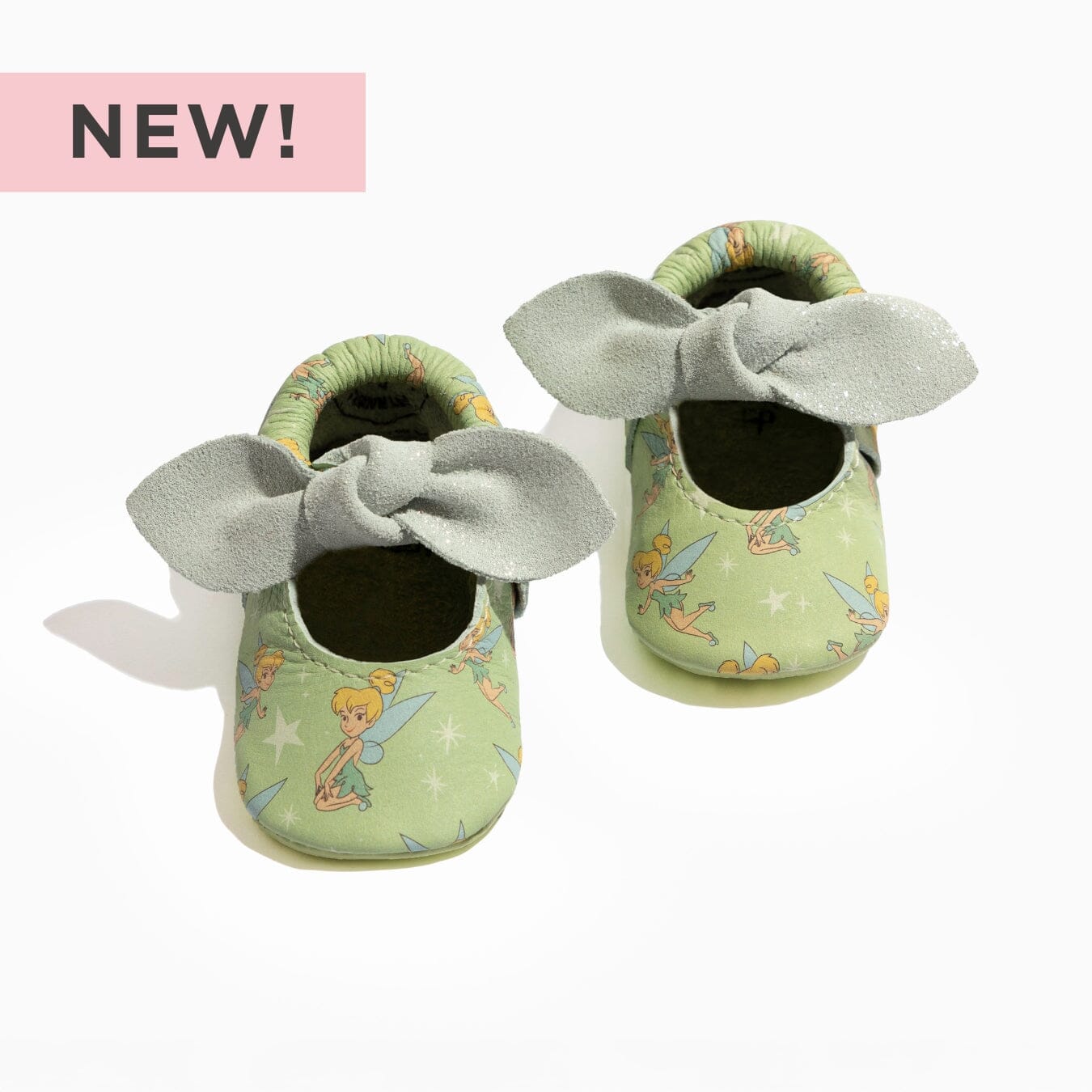 Disney Tinker Bell Knotted Bow Baby Shoe