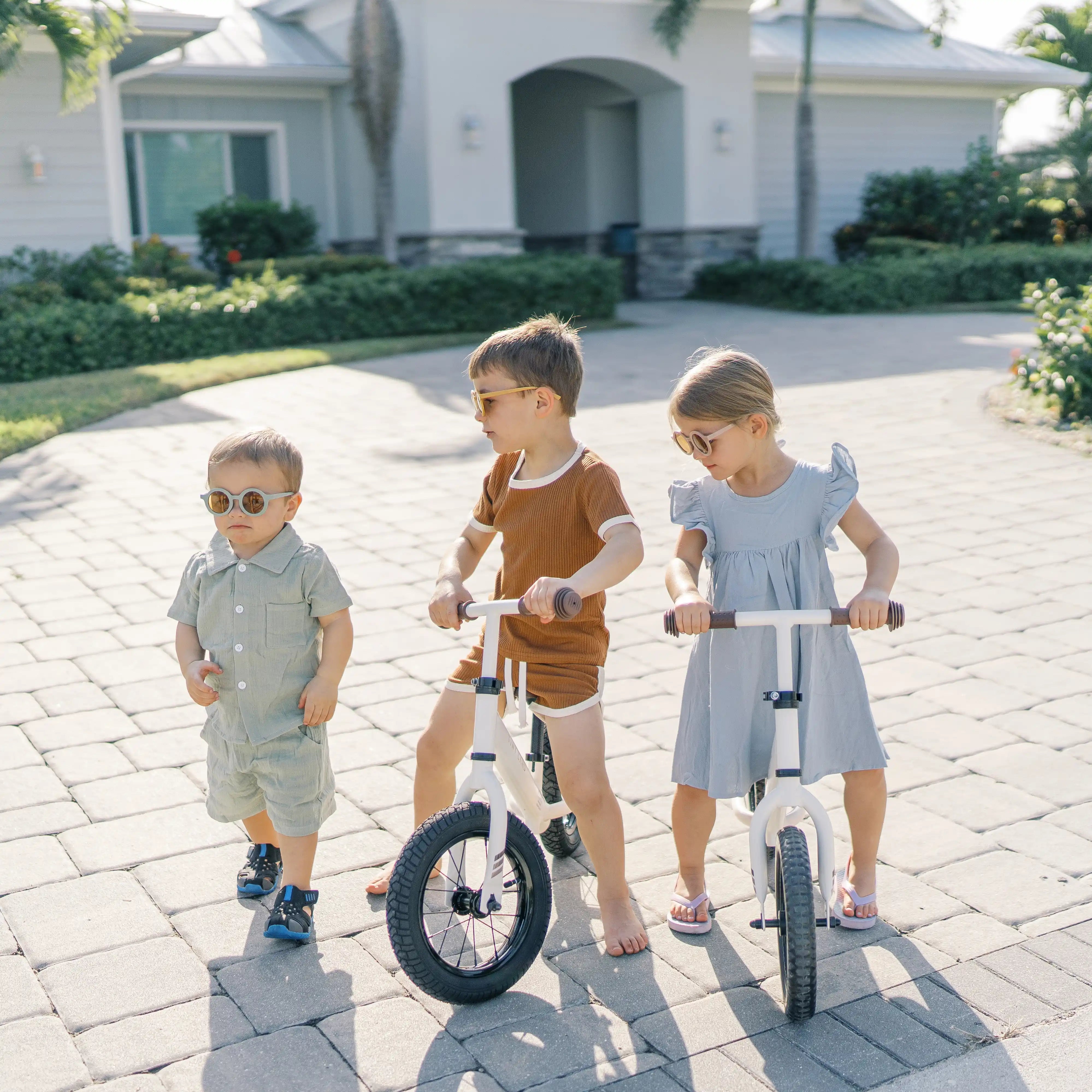 Tiny Land® Balance Bike - Milky White Push & Pedal Riding Vehicles Tiny Land   