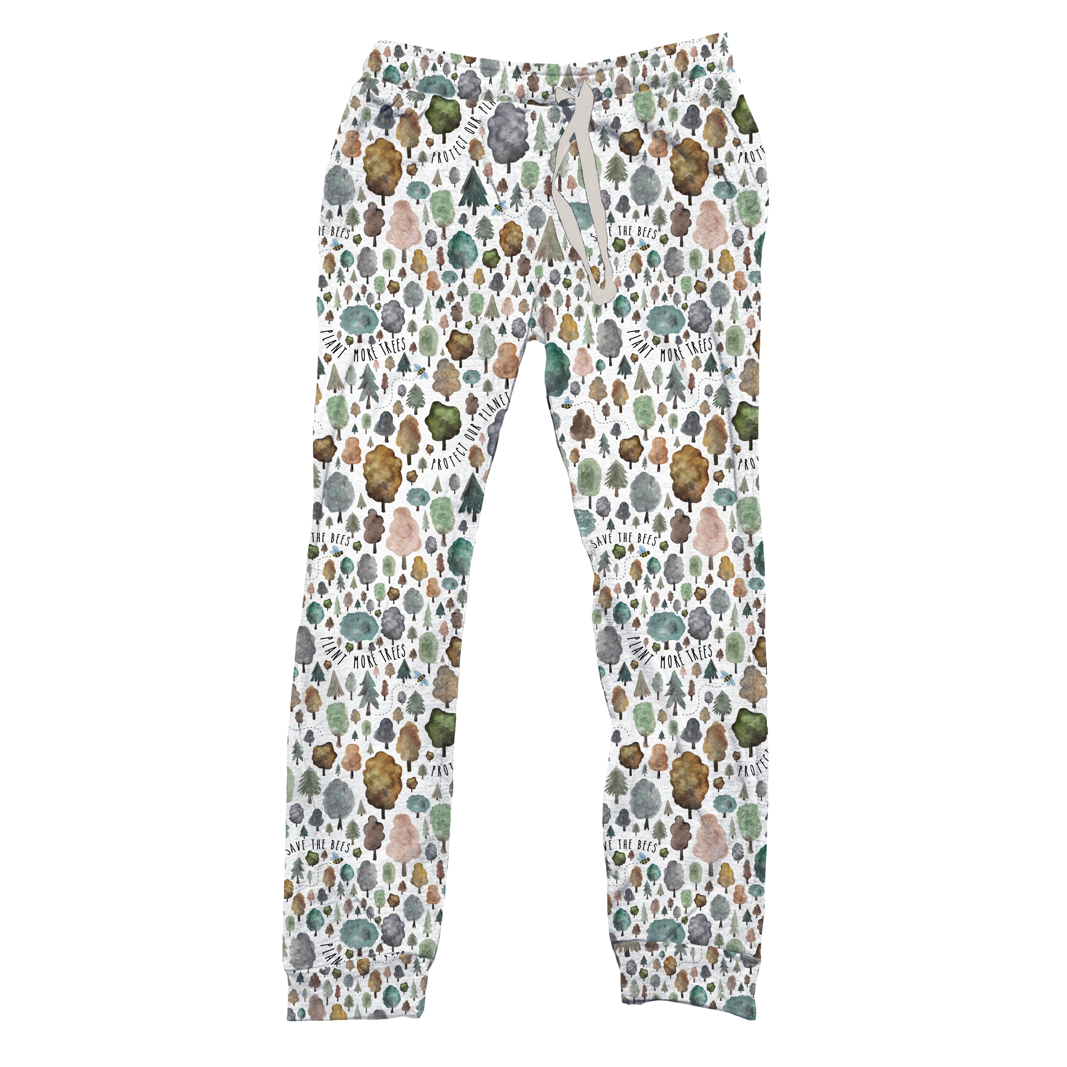 Save The Trees Adult Jogger Pajama Pants Pajamas kindthing   