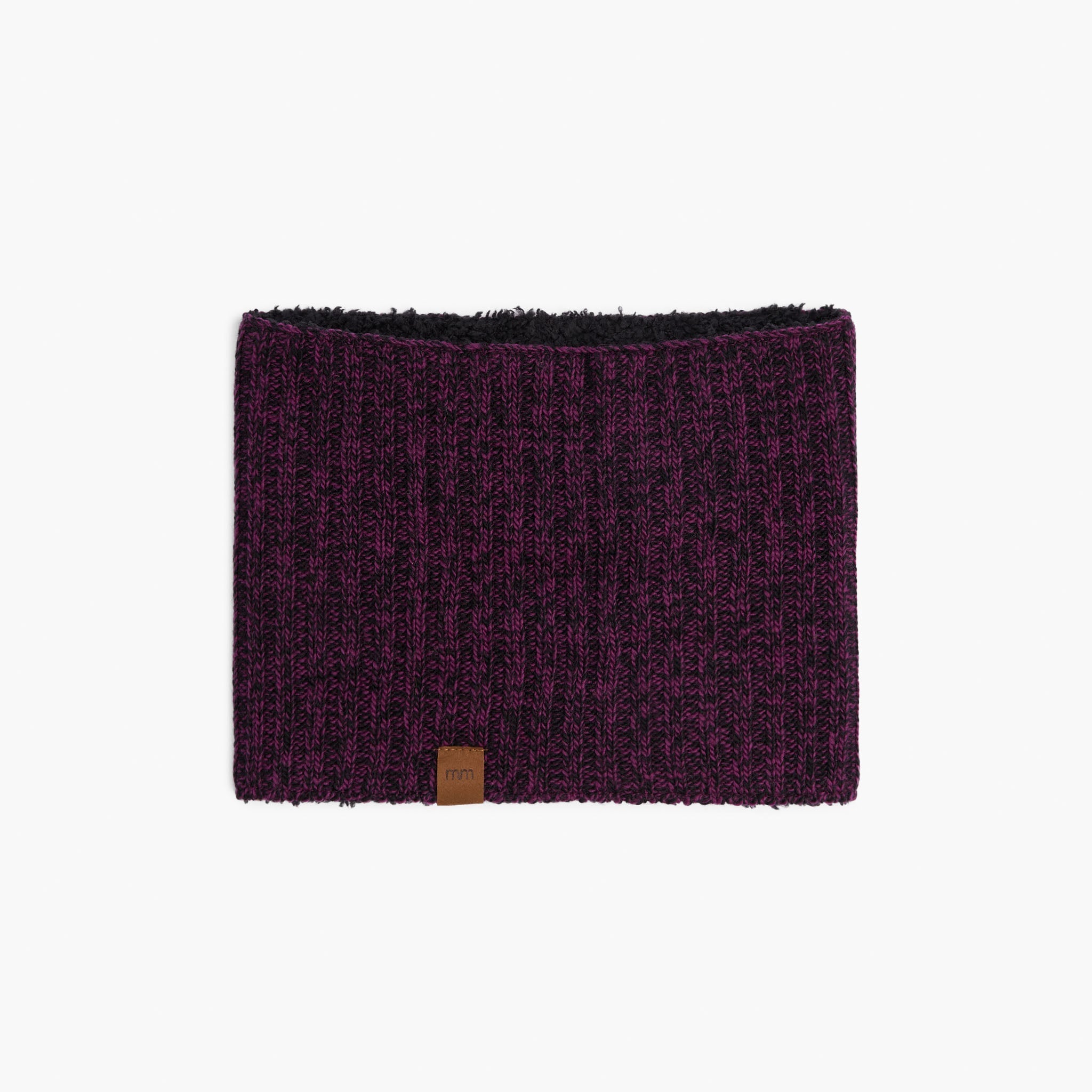 Tweed Neck Warmer - Melange Berry & Black