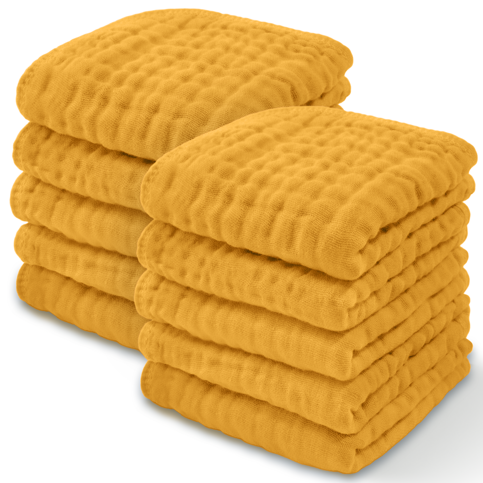 Muslin Washcloths by Comfy Cubs - Turmeric