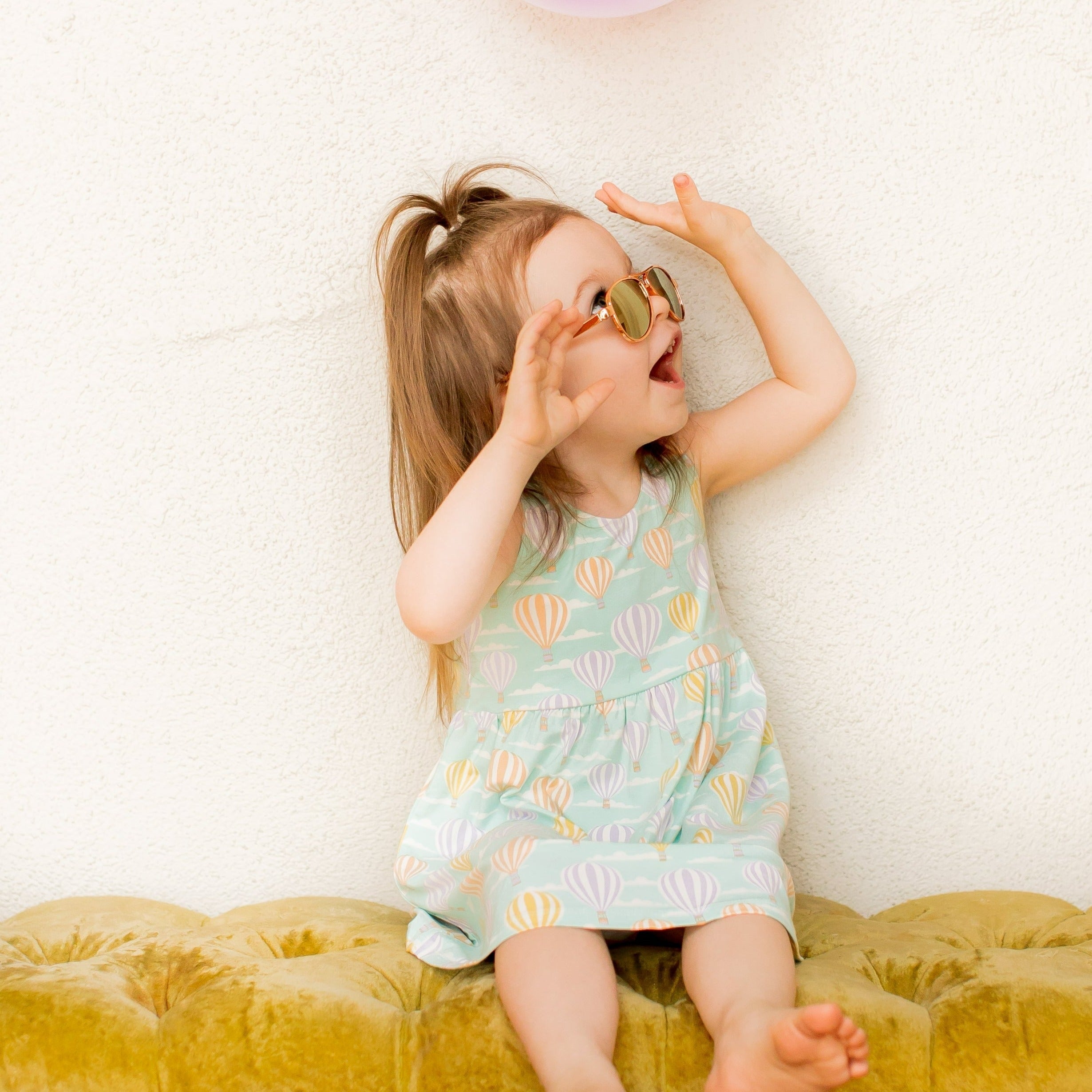 Crescent Moon Dress - Hot Air Balloons