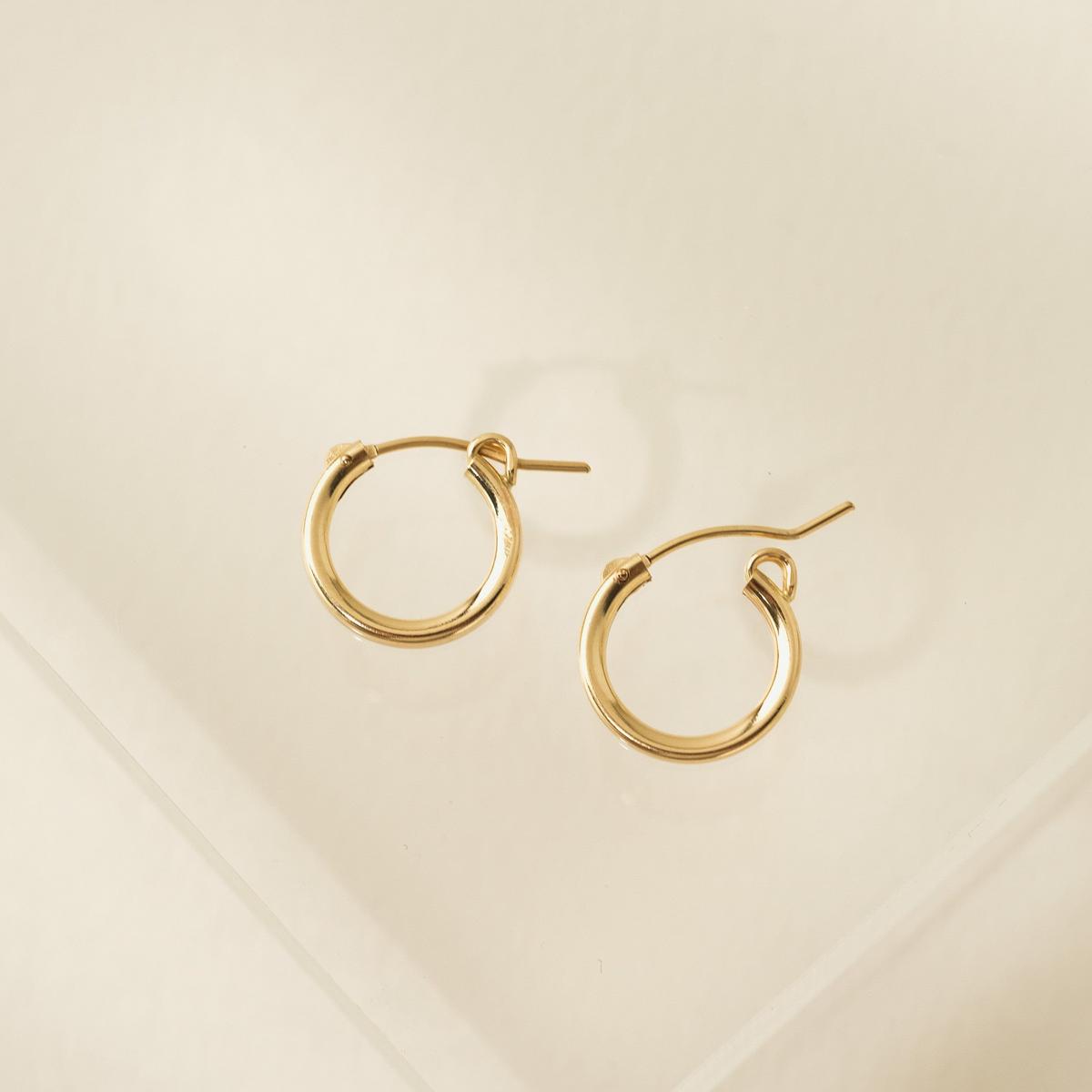Gold-Filled Wire Hoop Earrings