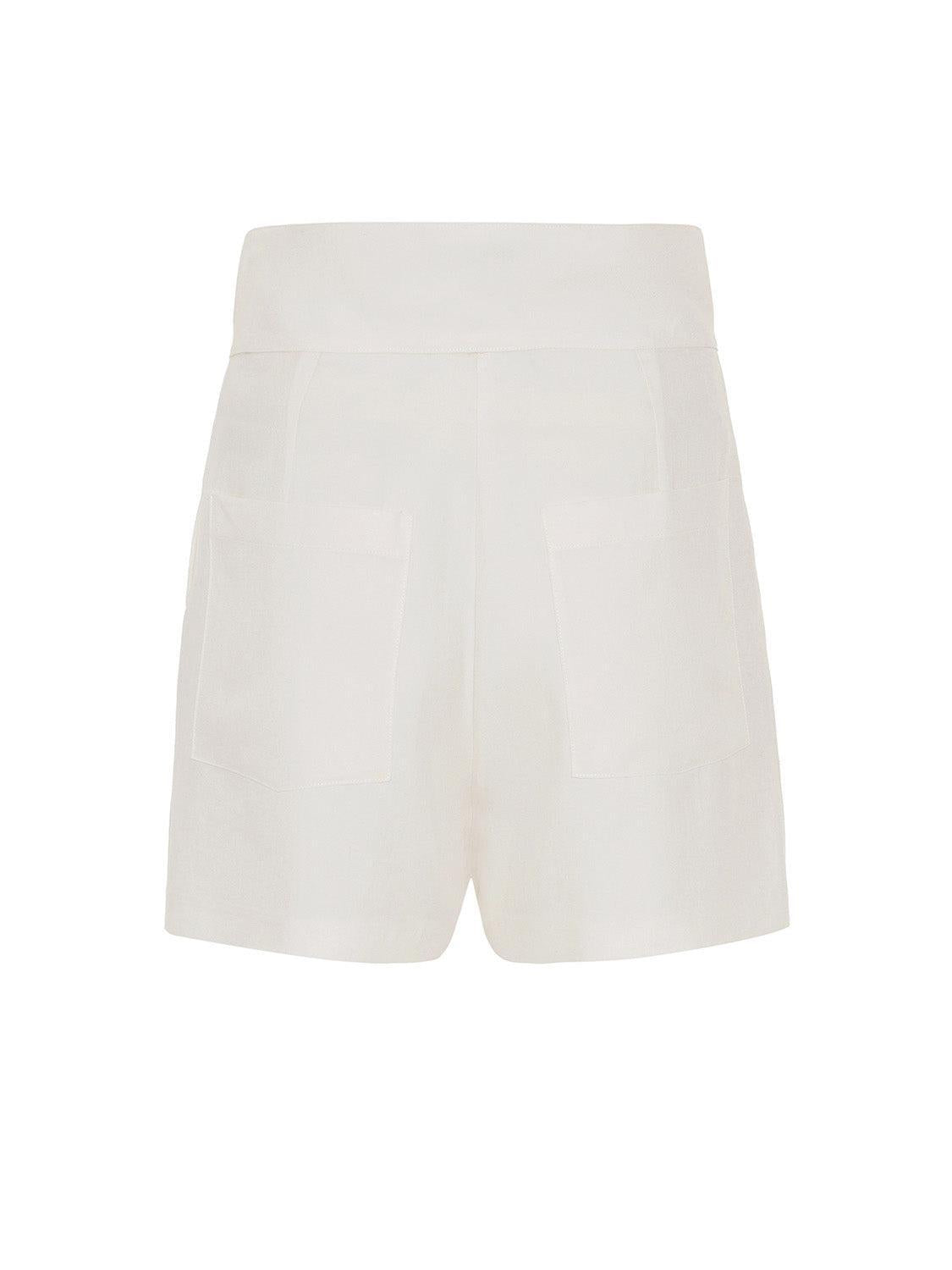 Embellished Shorts - Ecru