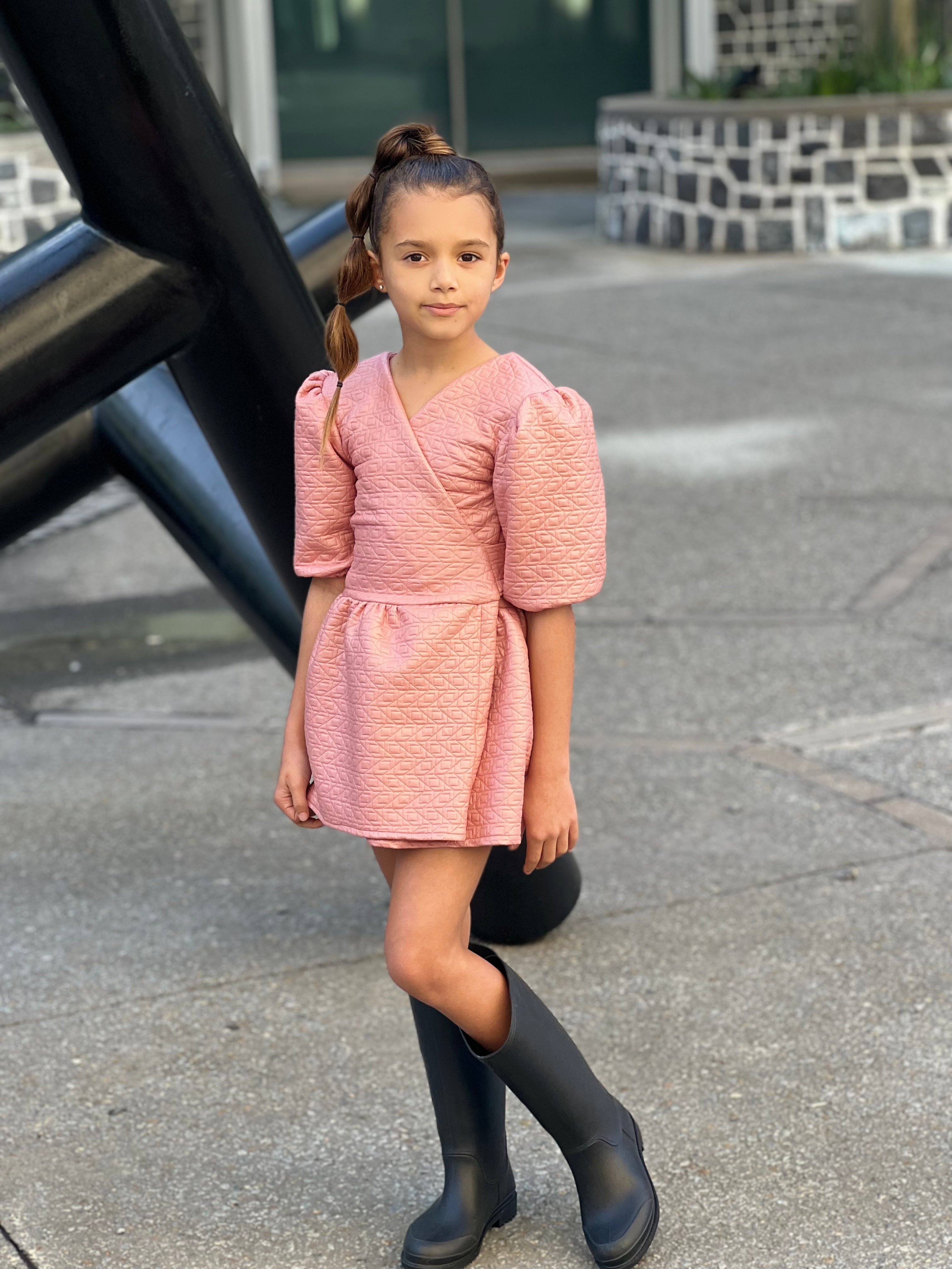 Pink Wrap Dress - Pink