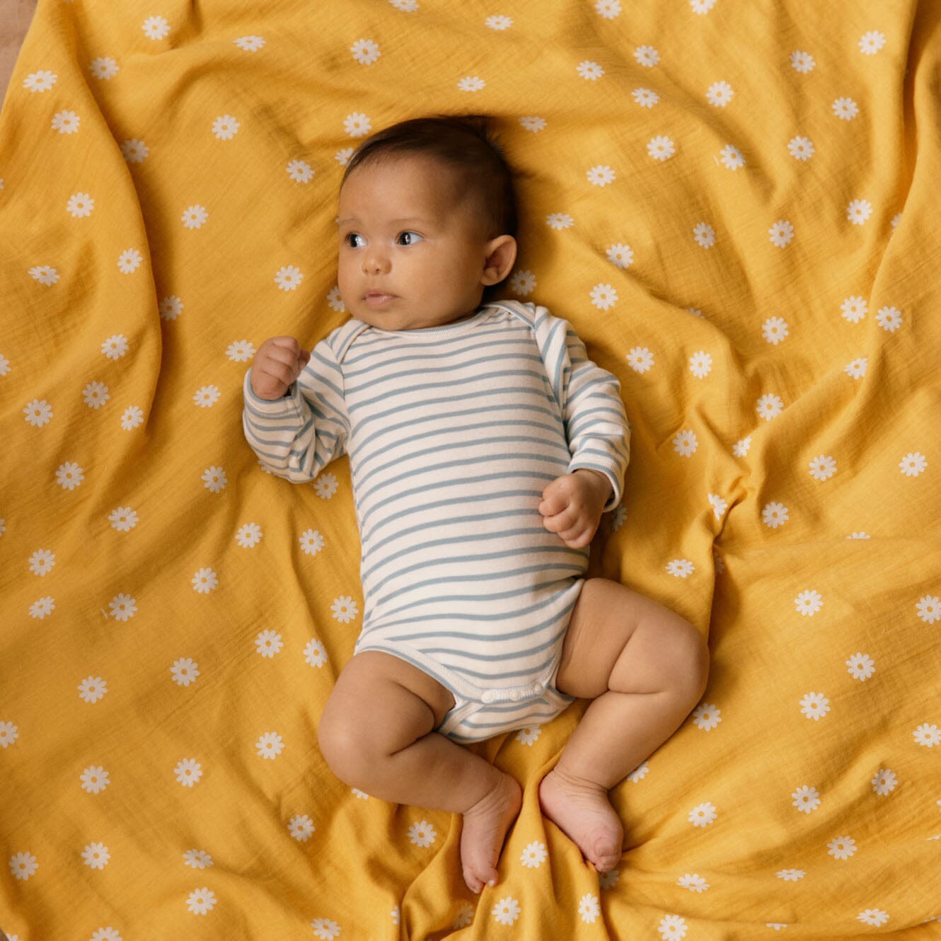 Muslin Wrap - Chamomile Sunshine Print