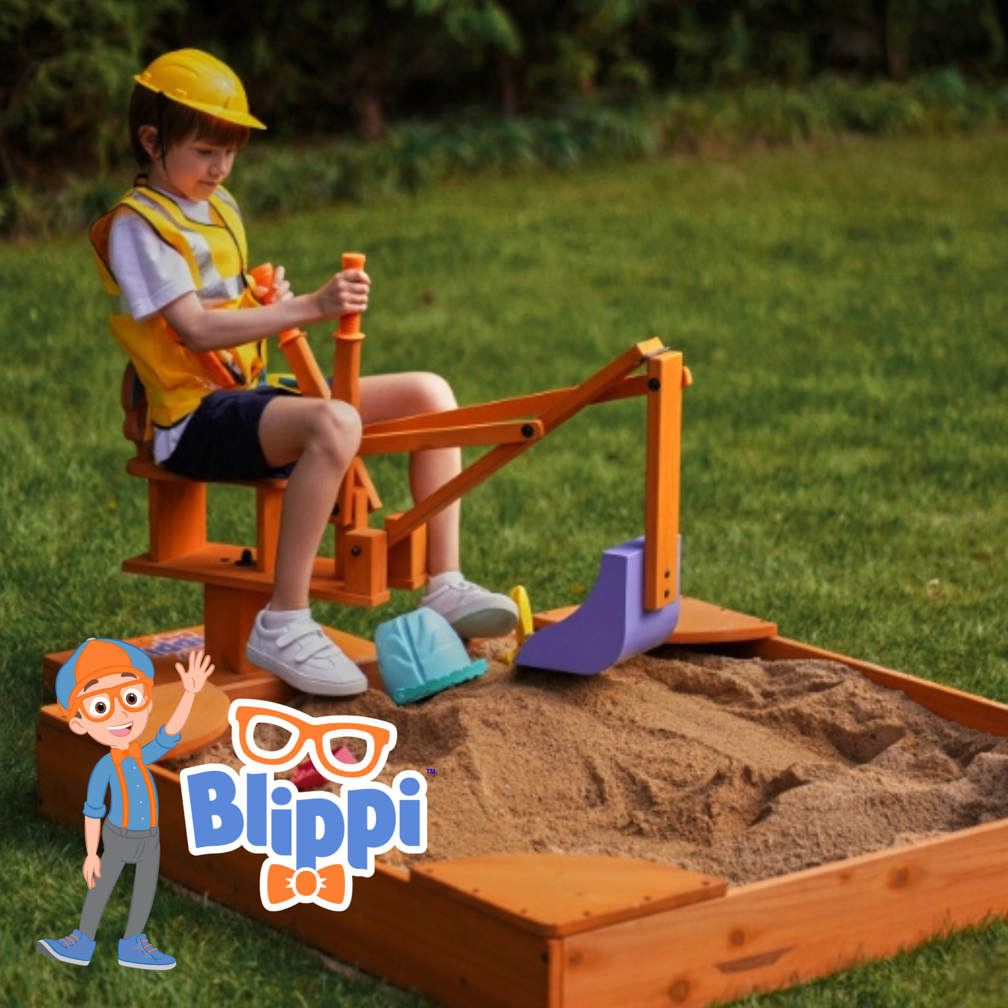 Blippi Excavator (Sandbox NOT included) Outdoor Avenlur.com Default Title  