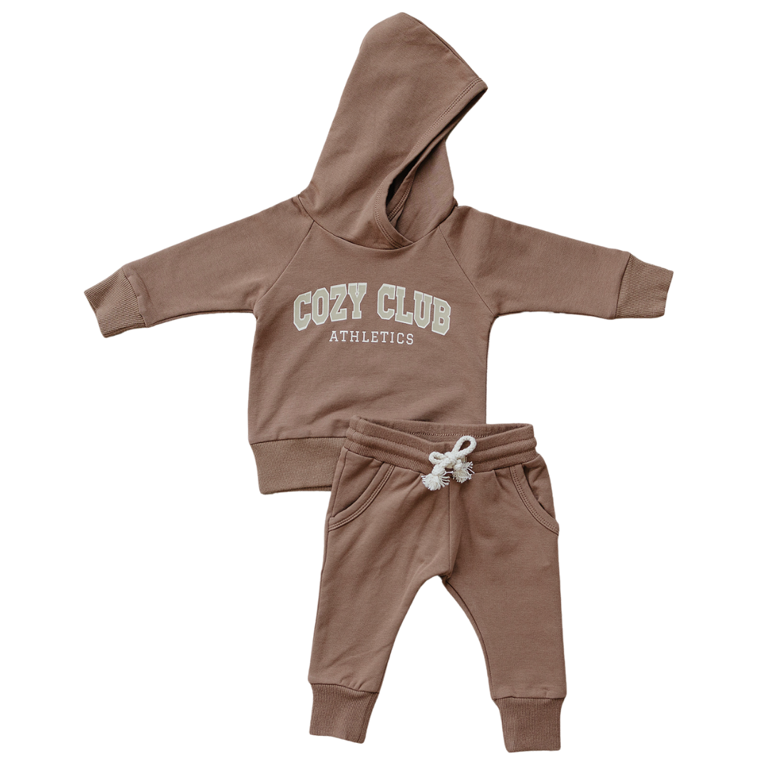 Cozy Club Hooded French Terry Set  Mebie Baby   