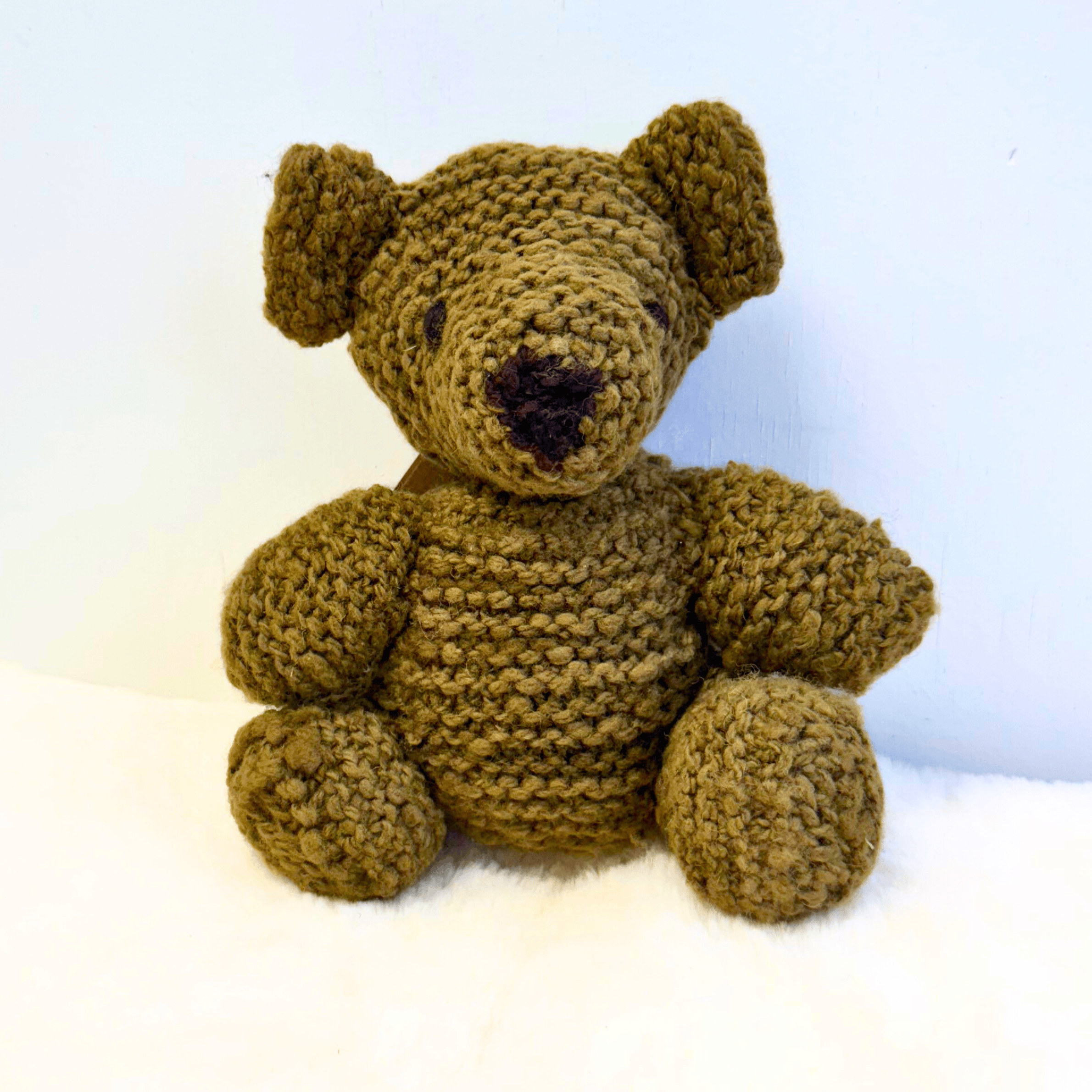 Wool Knit Buddy  | Lee the Olive Bear