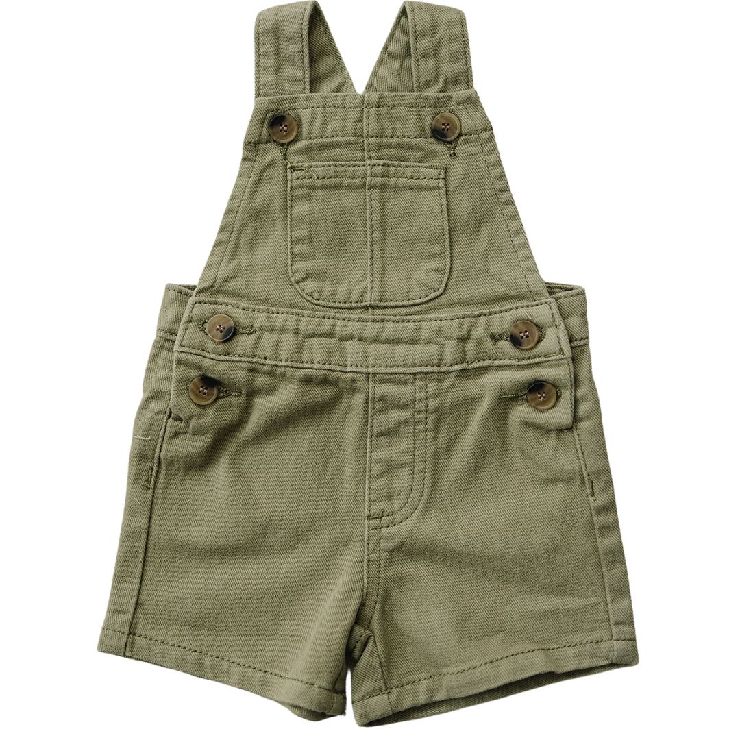 Army Green Twill Overall  Mebie Baby   