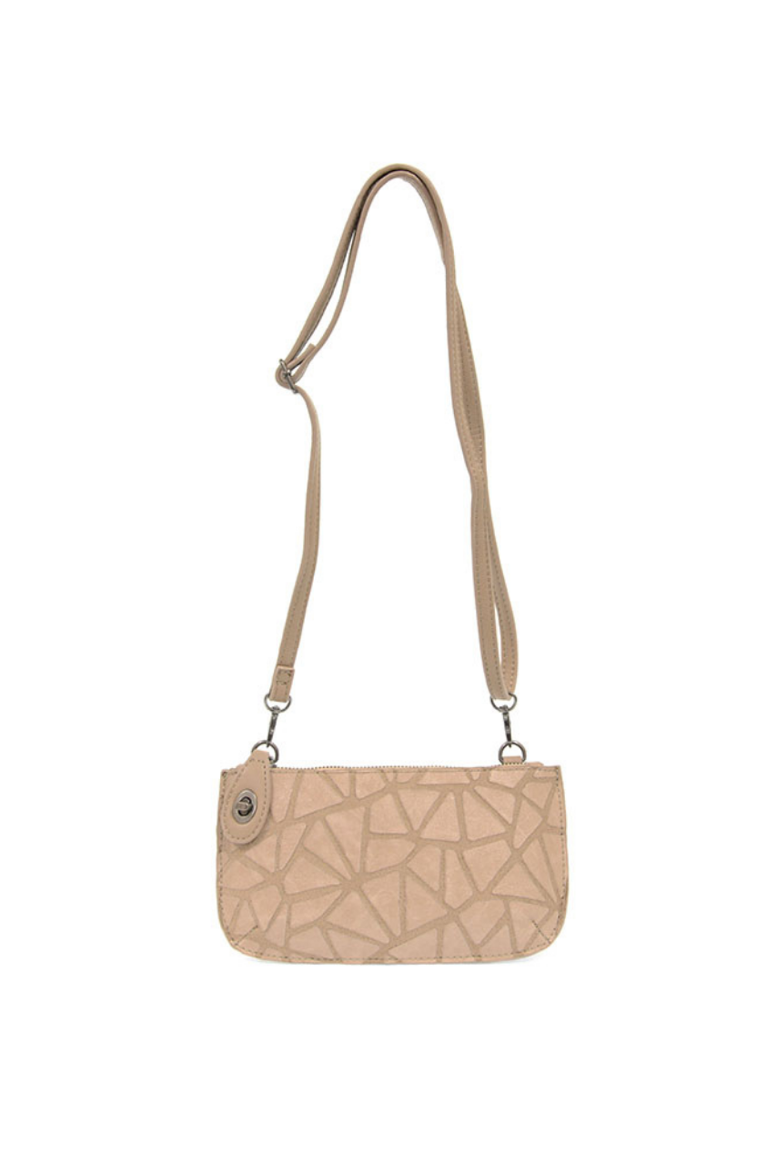 Geo Crossbody Wristlet Clutch