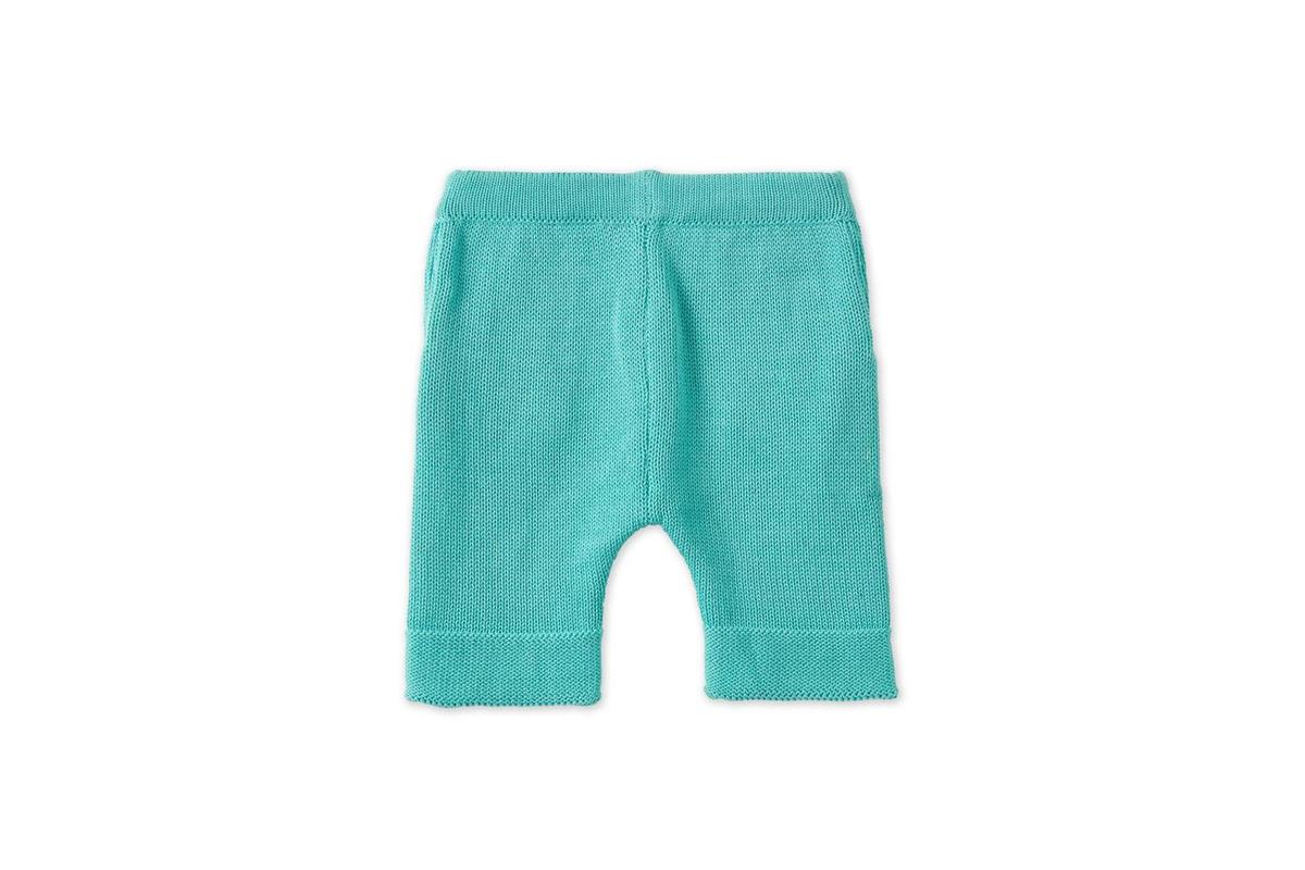 Organic Cotton Nordic Knit Shorts - Copper Green