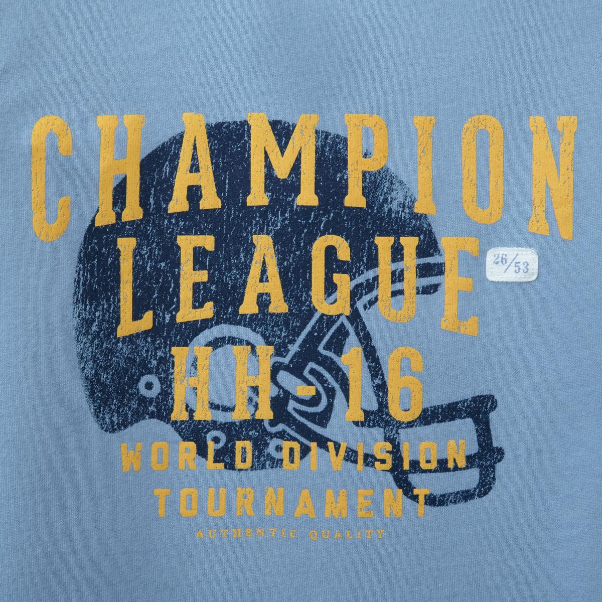 Long Sleeve Graphic Tee - Light Denim