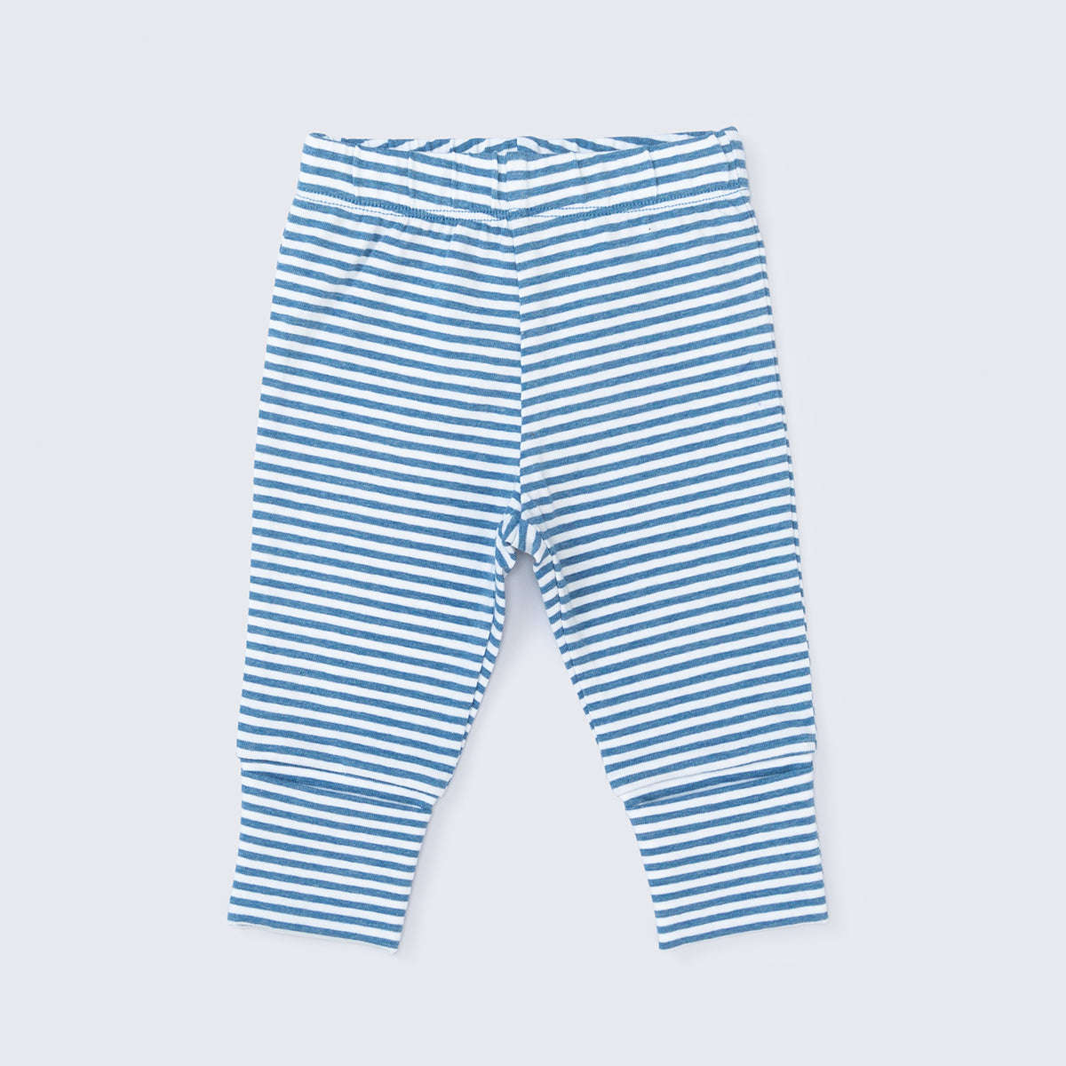 Hello Baby Pant - Light Blue French Stripe