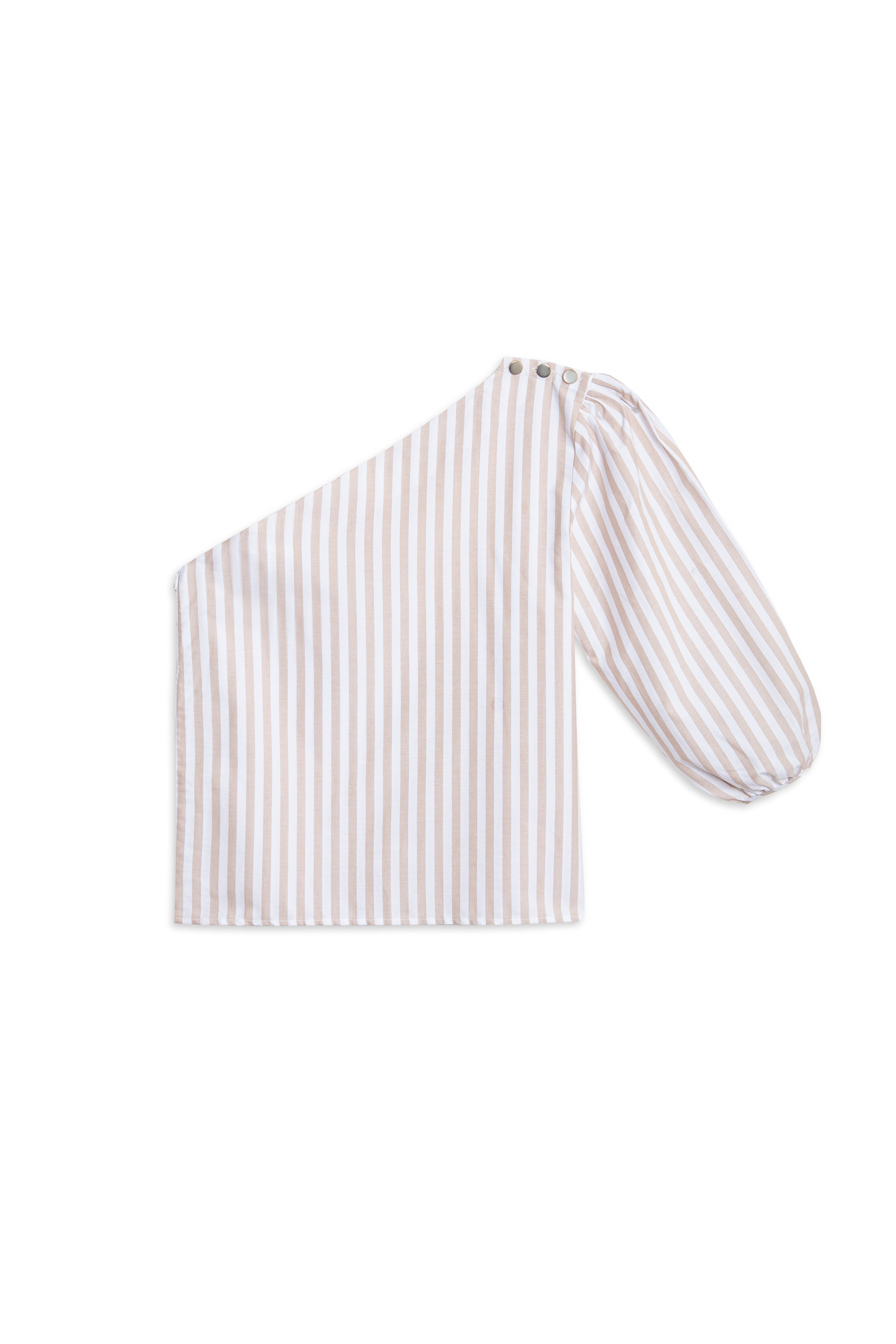 Sola Top - Beige Stripe