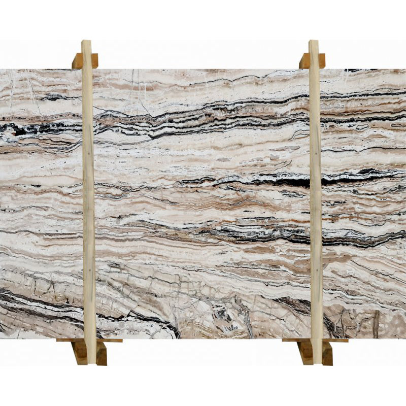 Valencia Traonyx Bookmatching Travertine Slabs Filled and Polished - Livfloors Collection
