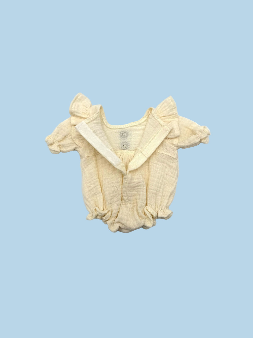 Doll Clothes | Doll Muslin Romper - Vanilla Cream (11" - 14" dolls)