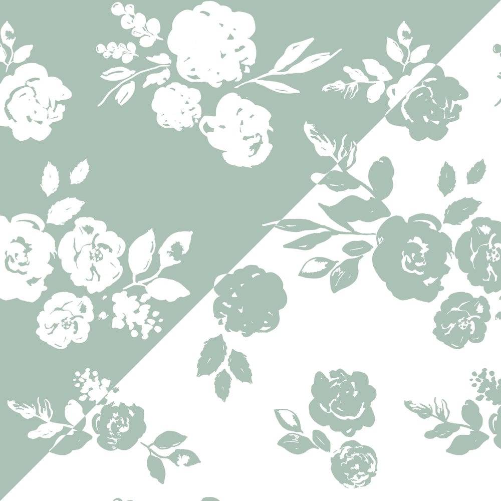 Vintage Floral + Modern Floral Premium Cotton Snuggle Blanket Snuggle Blanket Bebe au Lait   