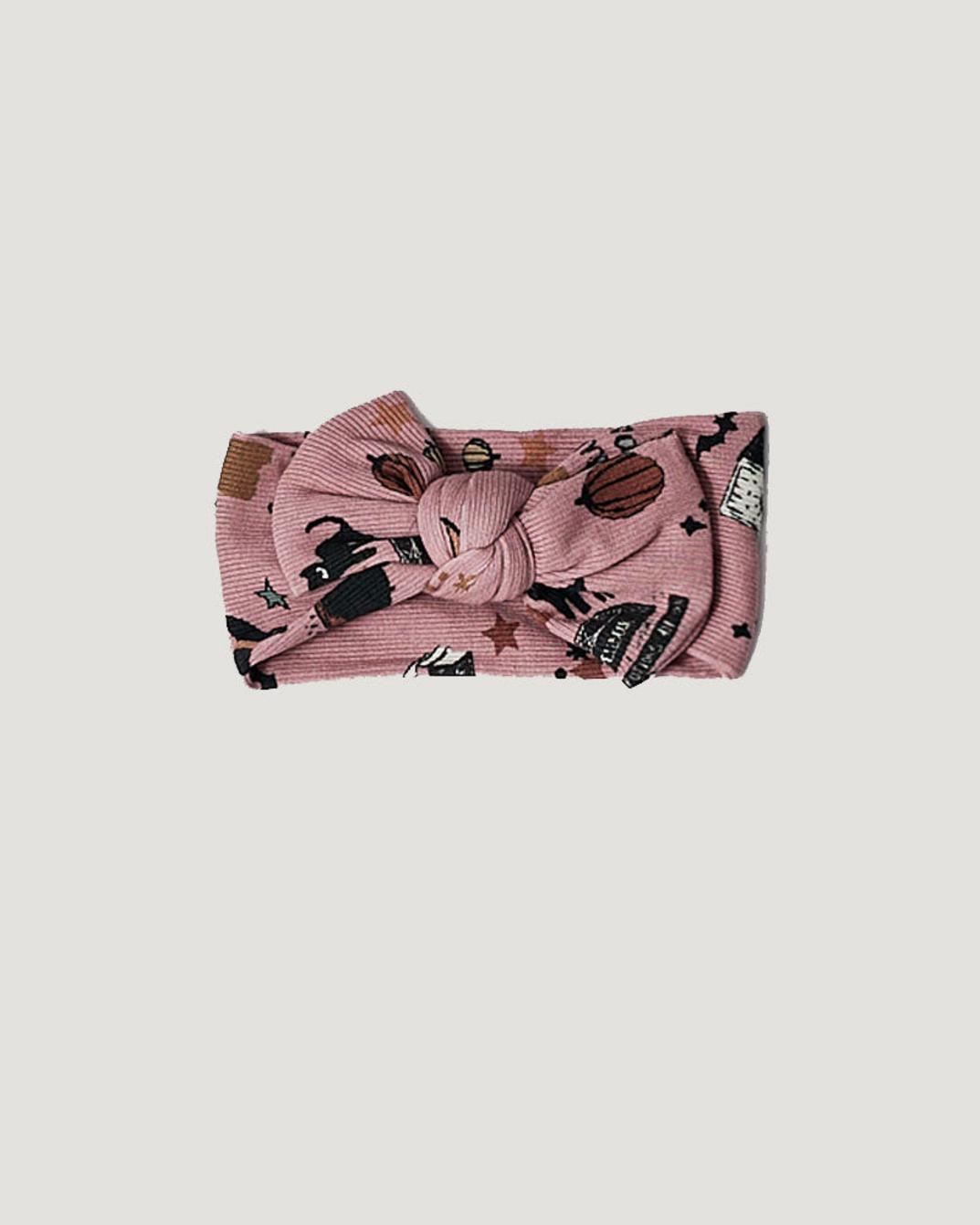 Rosie Headband Wrap - Pink Halloween Mashup