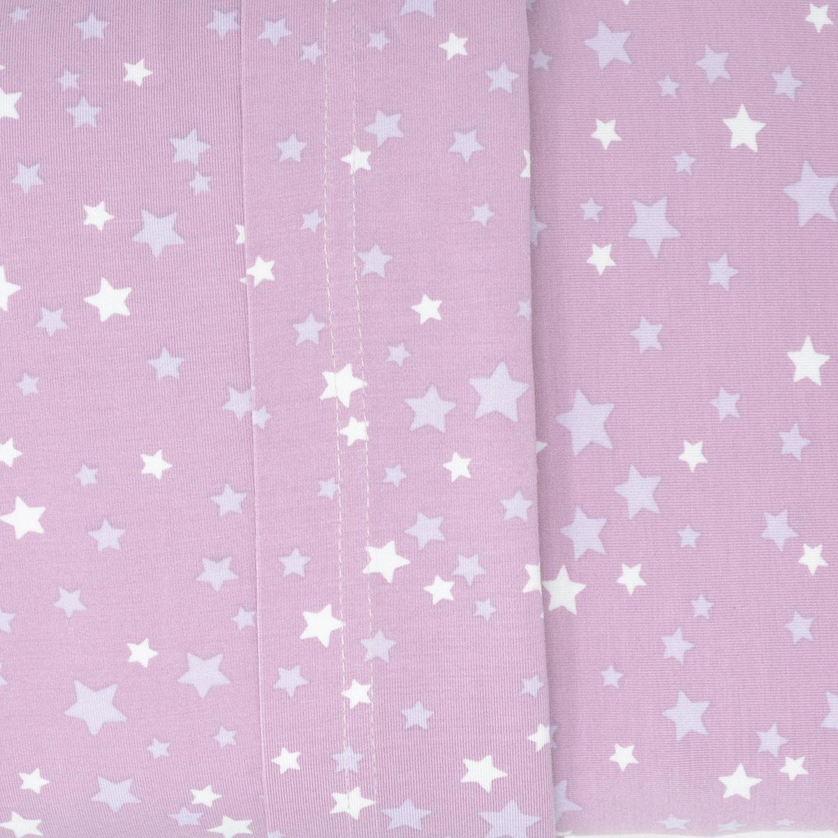 Crib Sheet - Purple Stars