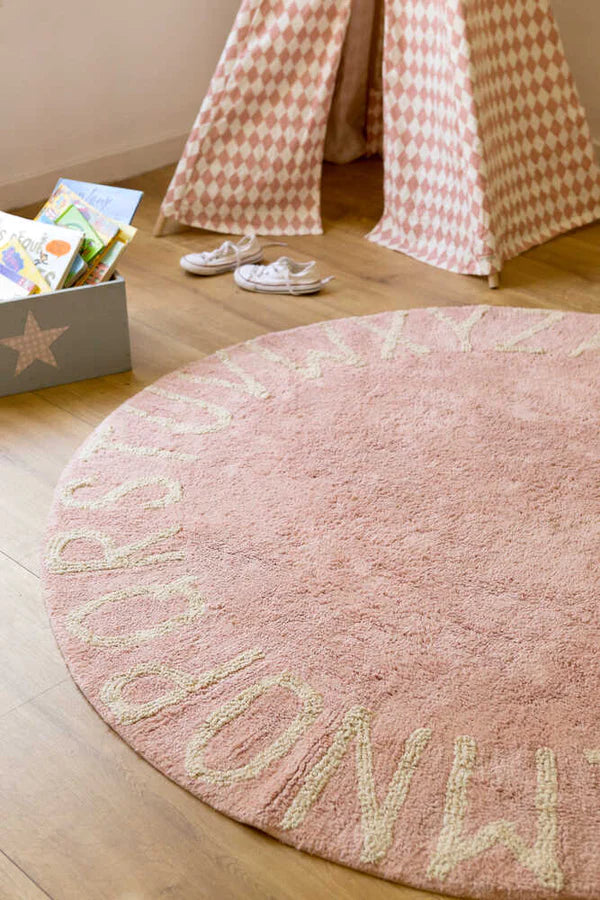 WASHABLE RUG ABC NATURAL VINTAGE NUDE  Little Wonder & Co   