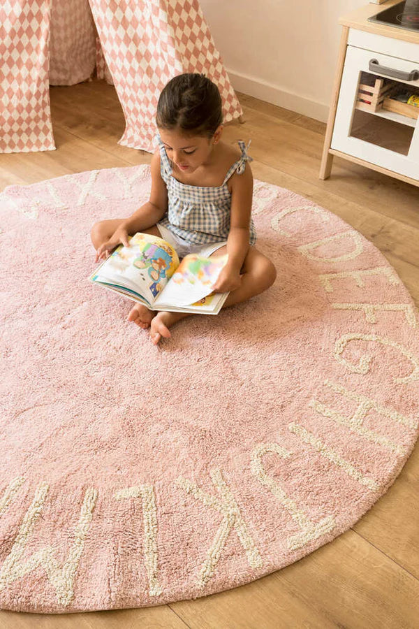 WASHABLE RUG ABC NATURAL VINTAGE NUDE  Little Wonder & Co   