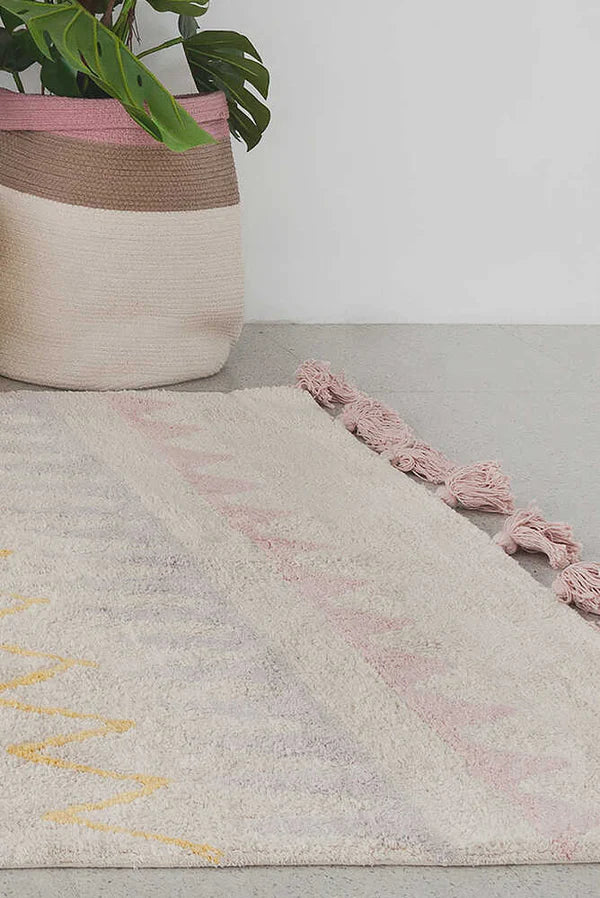 WASHABLE RUG AZTECA VINTAGE NUDE  Lorena Canals   