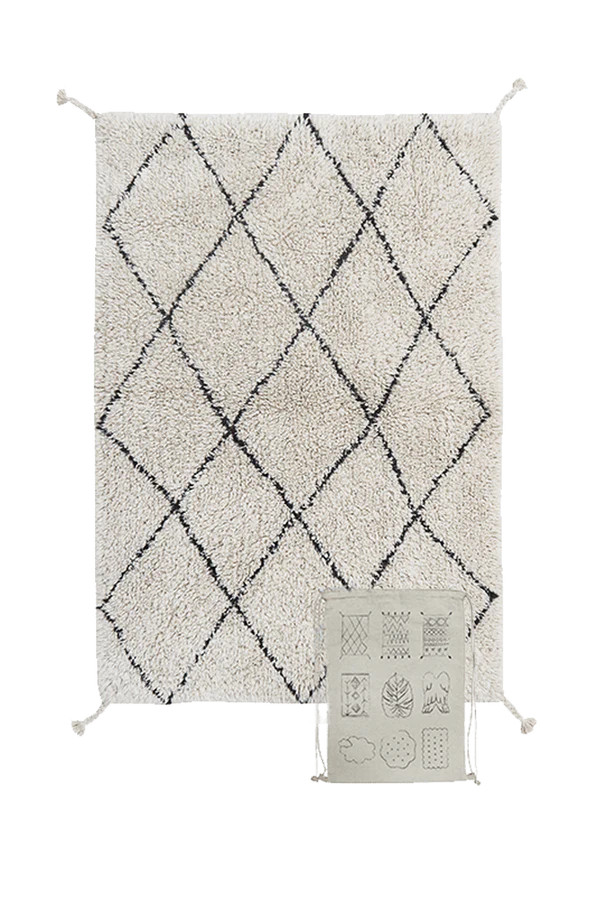 WASHABLE RUG BEREBER BEIGE  Little Wonder & Co   