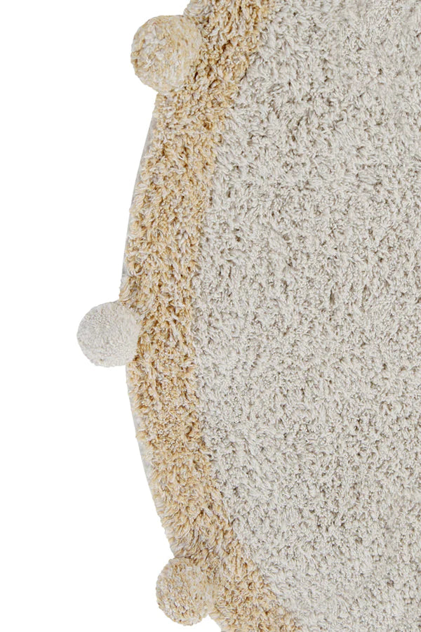 WASHABLE RUG BUBBLY NATURAL - HONEY  Little Wonder & Co   