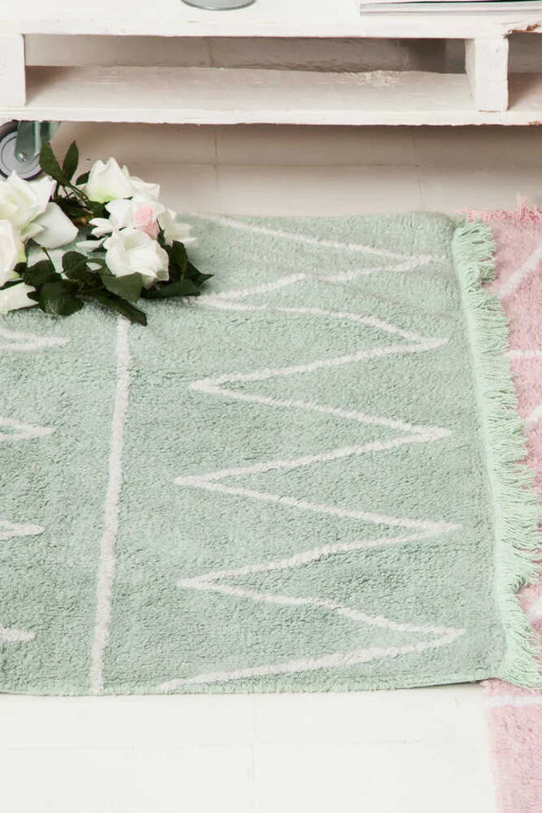 WASHABLE RUG HIPPY MINT  Little Wonder & Co   