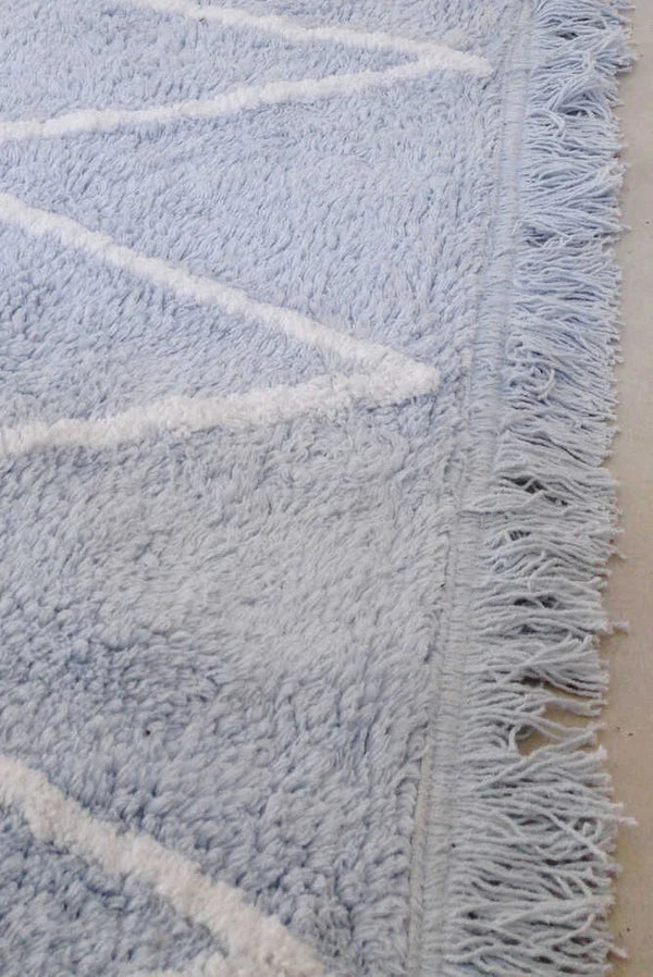 WASHABLE RUG HIPPY SOFT BLUE  Little Wonder & Co   