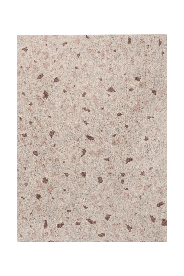 WASHABLE RUG TERRAZZO MOONSTONE  Little Wonder & Co   