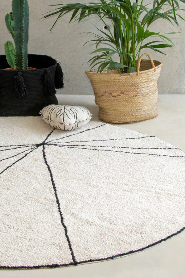 WASHABLE RUG TRACE BEIGE  Little Wonder & Co   