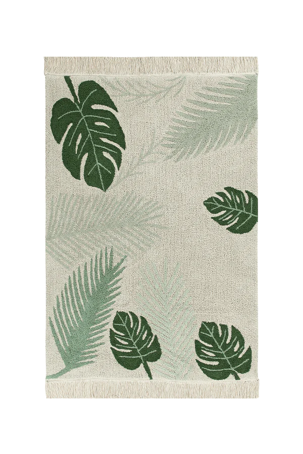 WASHABLE RUG TROPICAL GREEN  Little Wonder & Co   