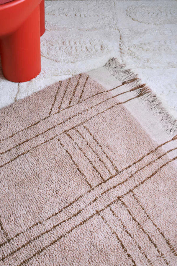 WOOLABLE RUG SHUKA DUSTY PINK  Lorena Canals   