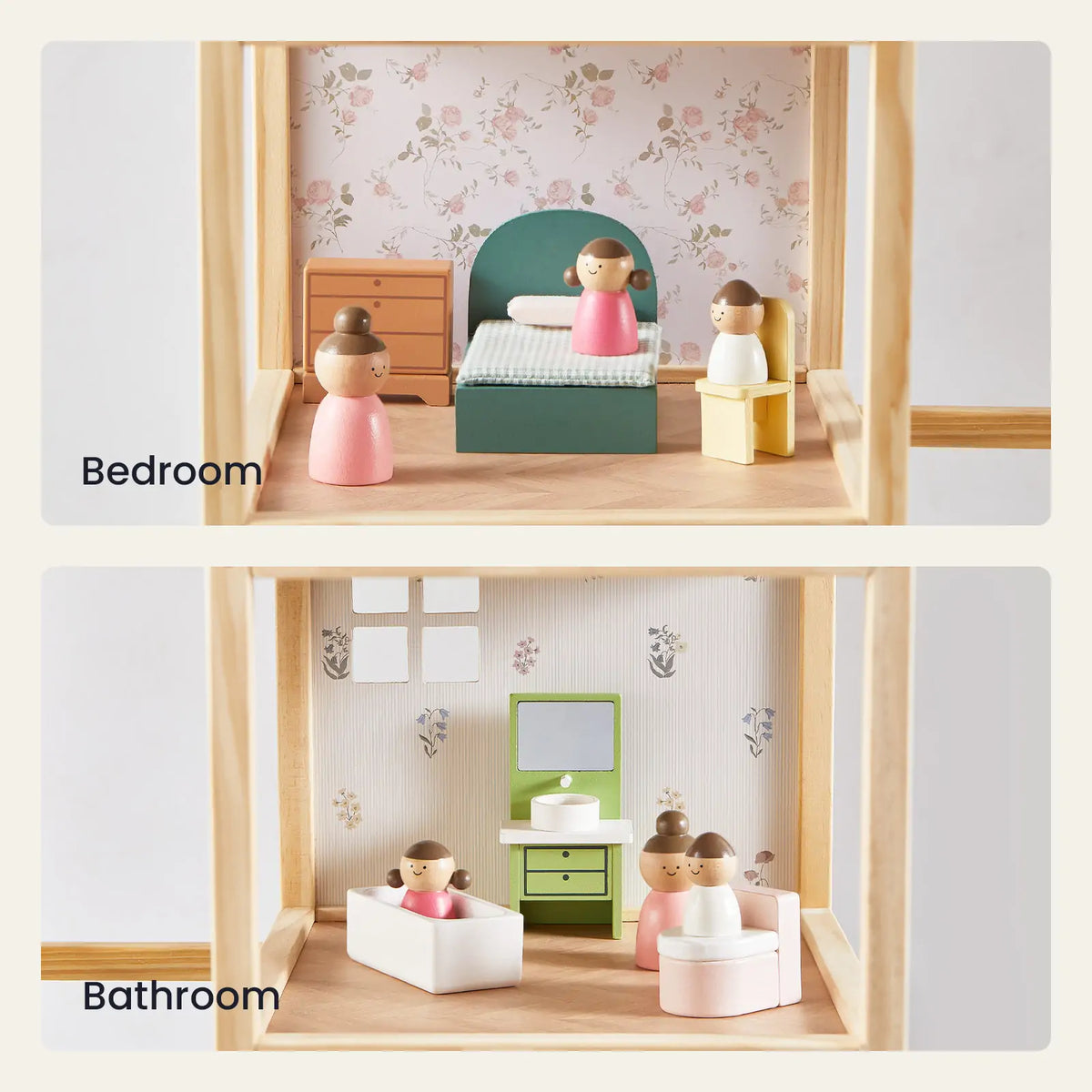 Tiny Land® Sweetwood Dollhouse without Dolls