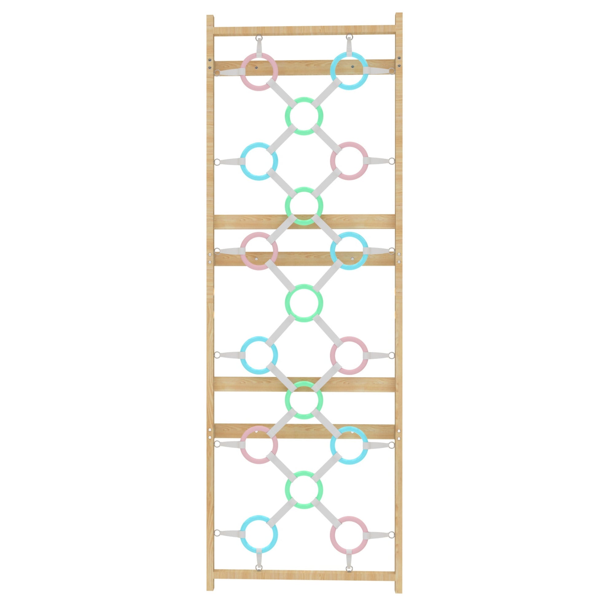 Add-On Ring Wall Panel for 95" Modular Walnut