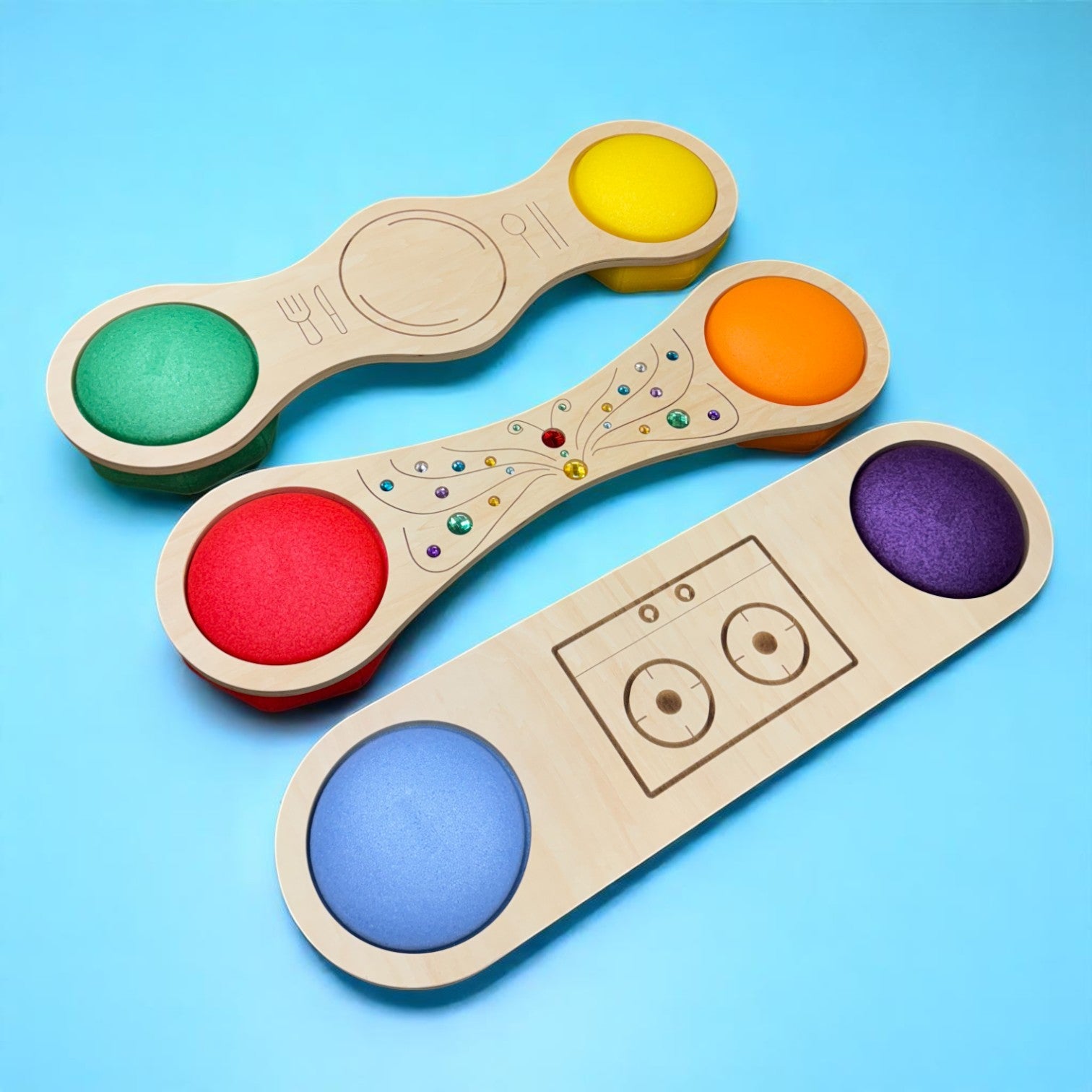 **Pre-order (Ships in 2-3 Weeks)**Connector Boards – 3-Piece Themed Set for Stepping Stones