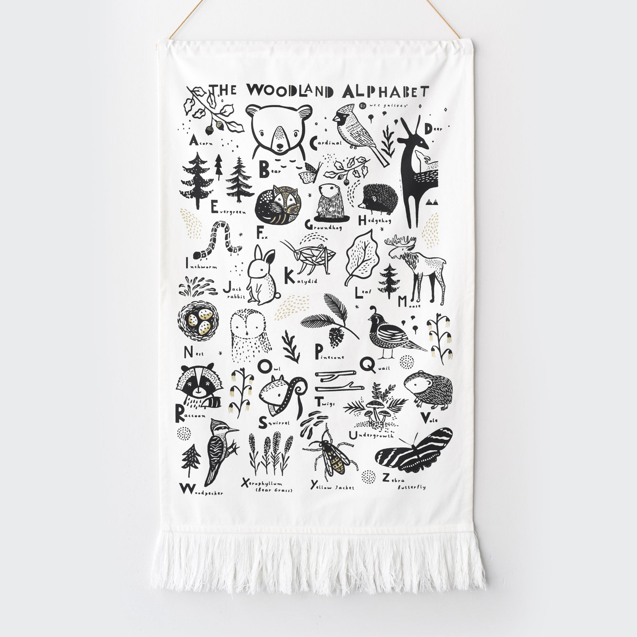 Woodland Alphabet Tapestry